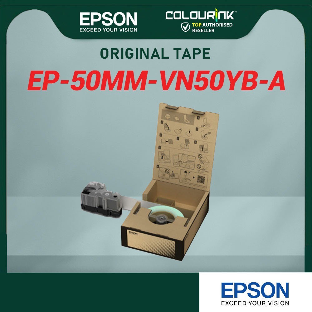 Epson Bulk Roll Vinyl Tape VN12WB VN12YB VN18WB VN18YB VN24WB VN24YB VN36WB VN36YB VN50WB VN50YB LW-Z5000WA LW-Z5010BA