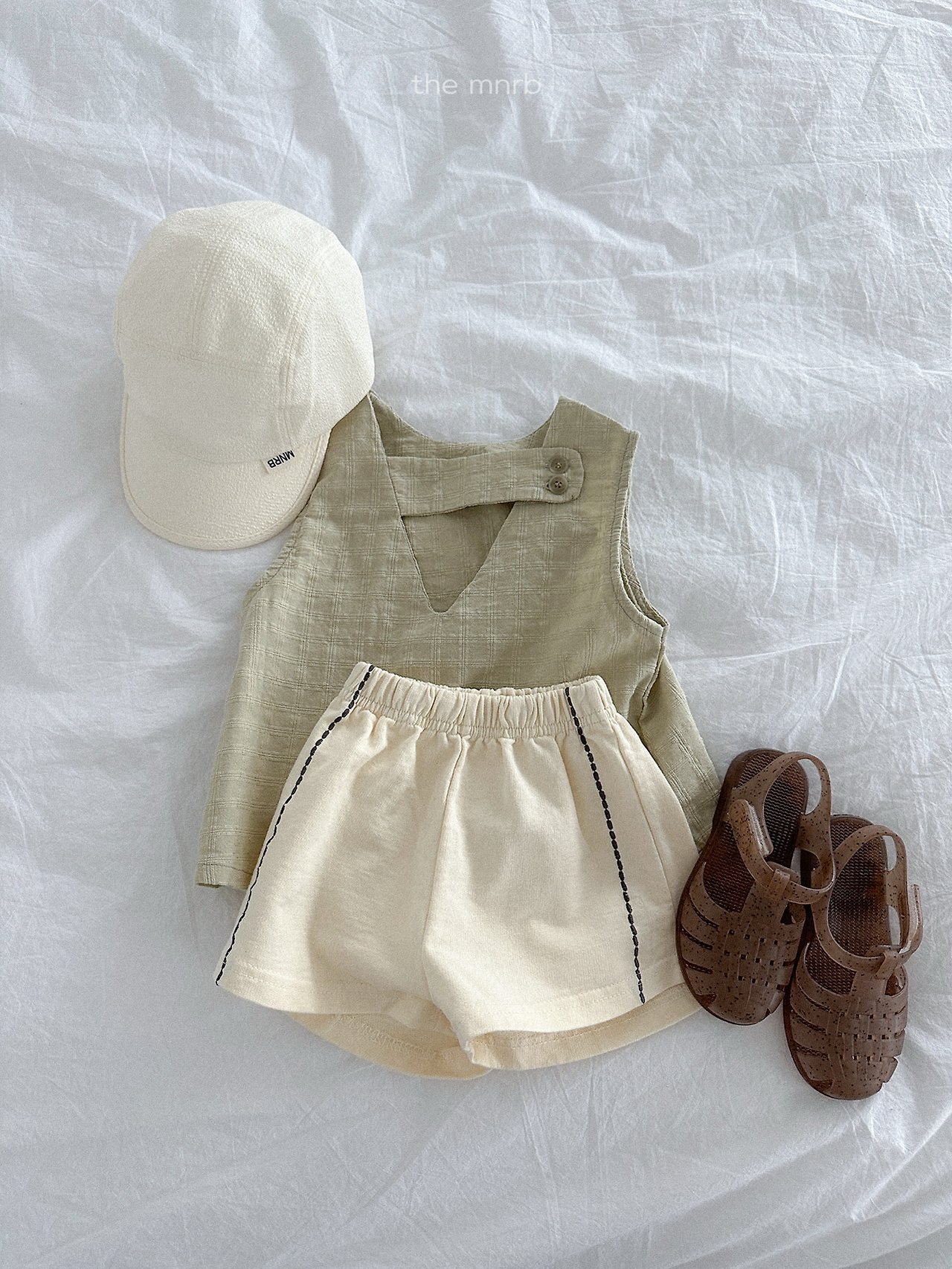 Minirobe | oha sleeveless top(Olive XL(100-110)