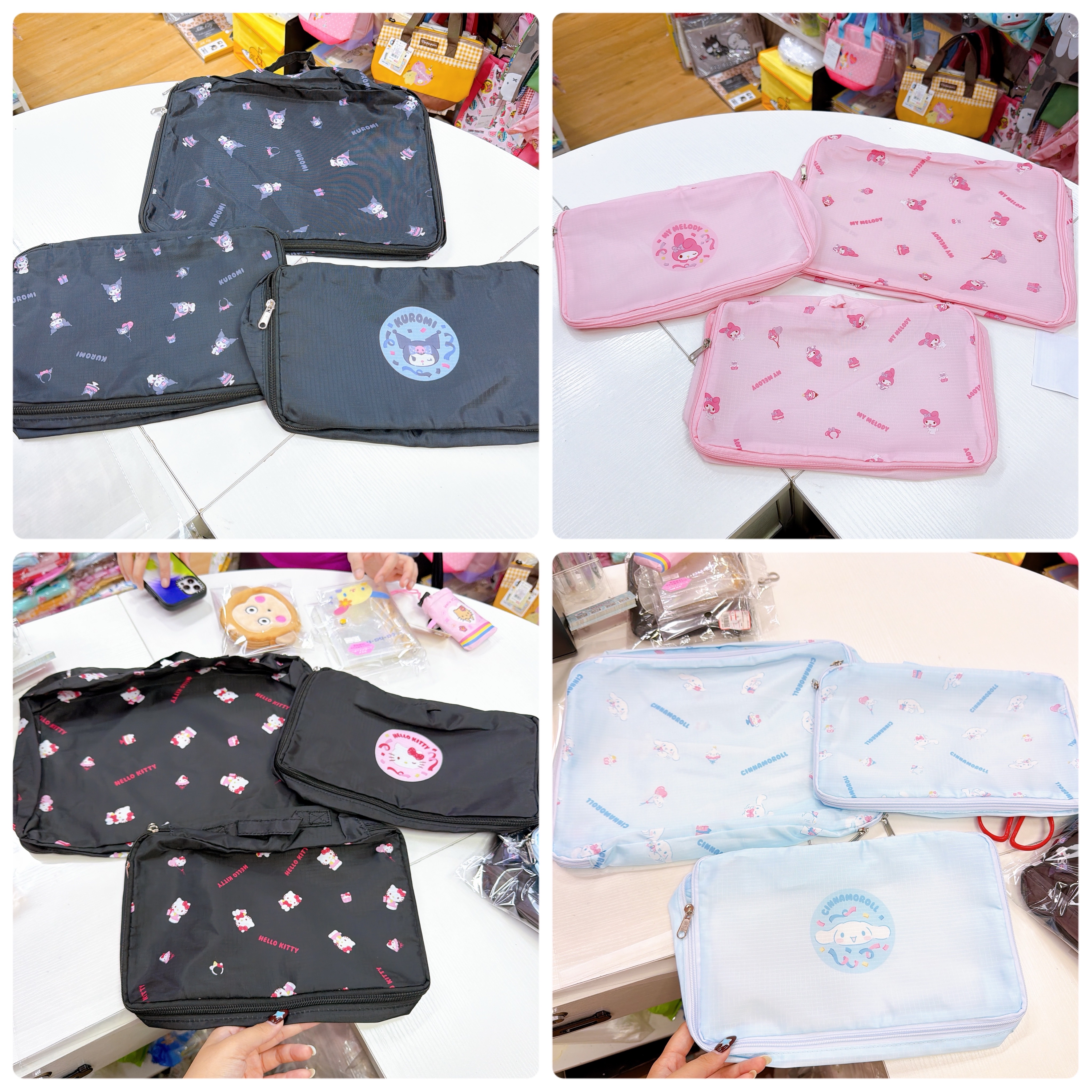 日本直送Sanrio 新款一套三個衣物收納袋旅行必備