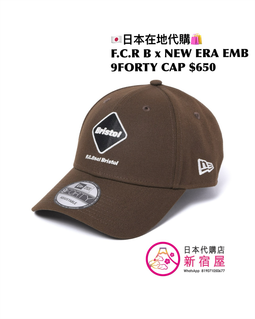 F.C.REAL BRISTOL x NEW ERA EMBLEM 9FORTY CAP