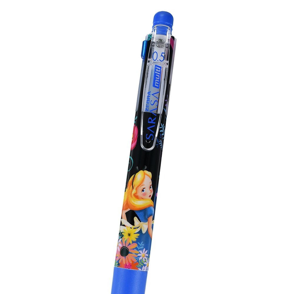 現貨｜【日本 Disney Store 限定】Alice 愛麗絲 日本製 Zebra SARASA multi 4+1 多功能5用筆 4色啫喱筆+鉛芯筆 214040