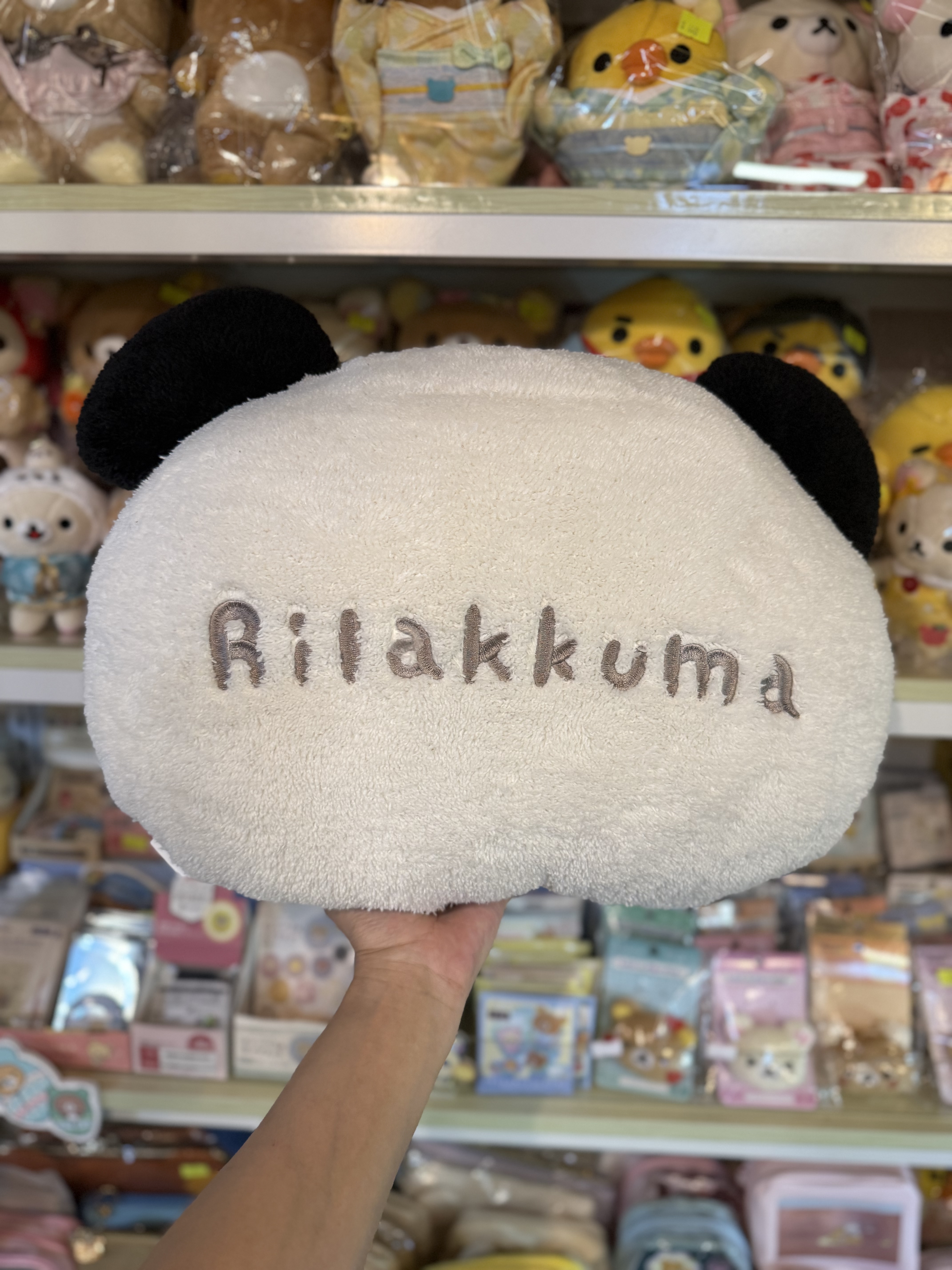 《現貨》全新日本限定Rilakkuma 熊貓造型頭型咕𠱸