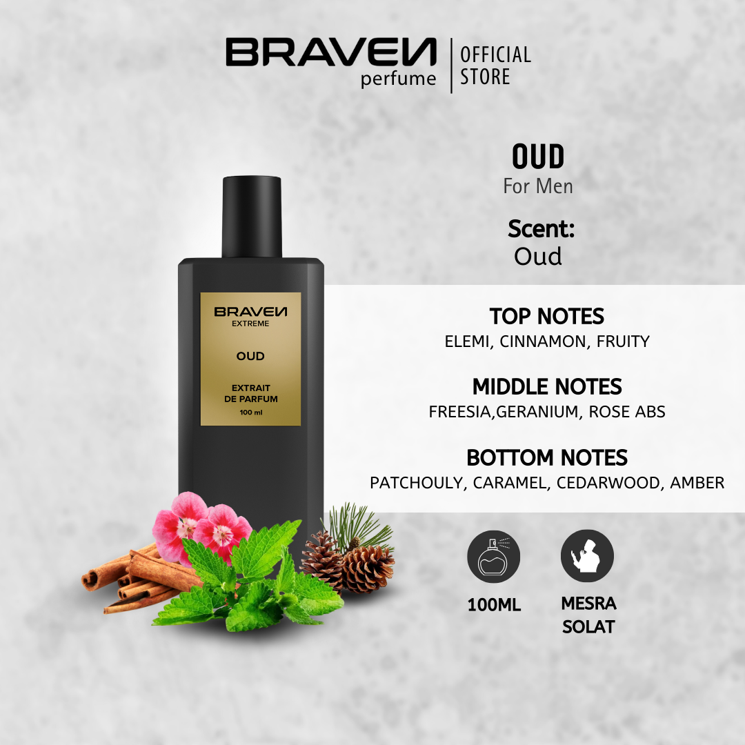 Braven Perfume Combo Set - Buy 2 Get 3 - Extreme Aqua + Extreme Oud