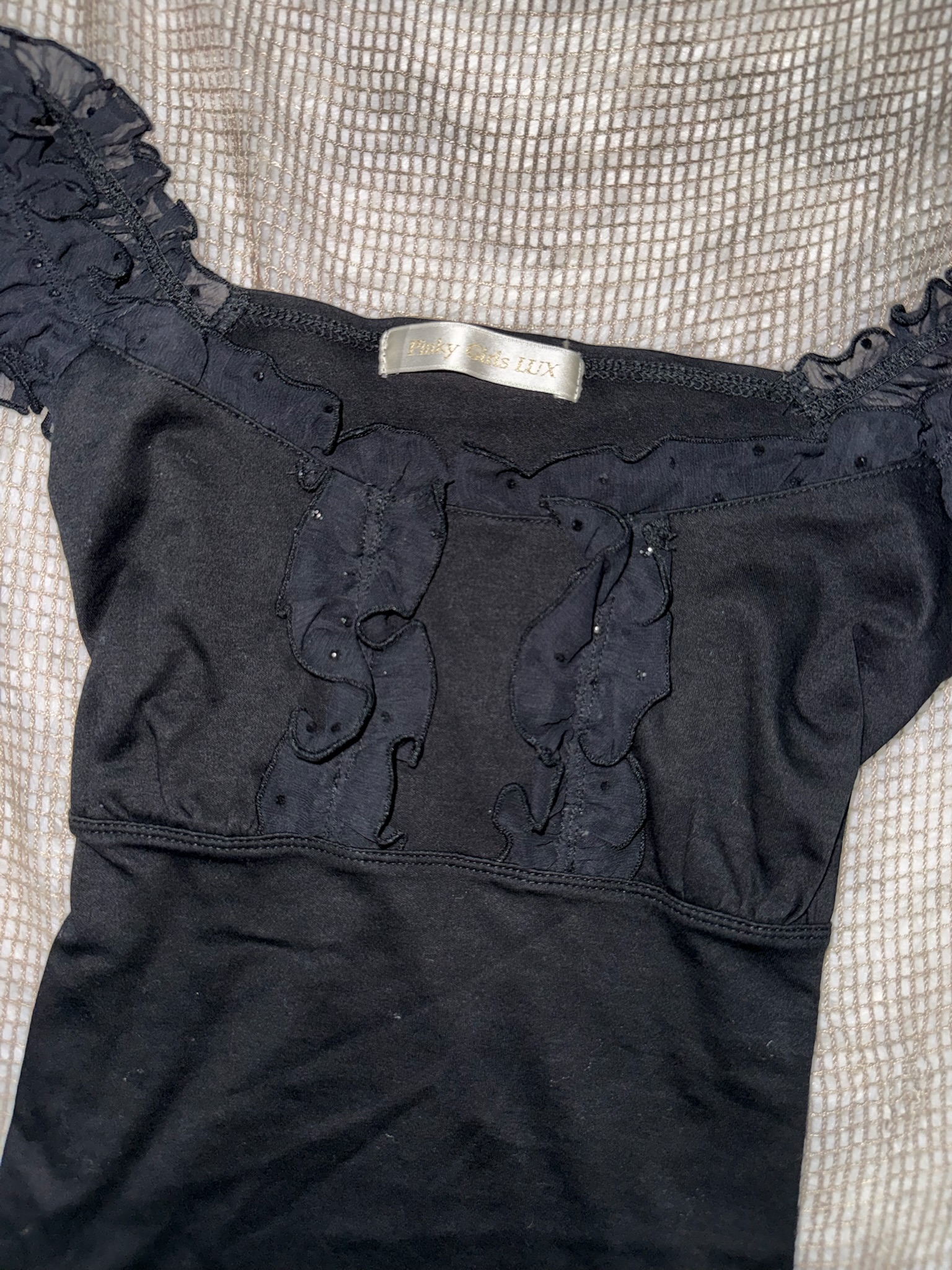 Milkmaid Style Ruffled Milkmaid Top