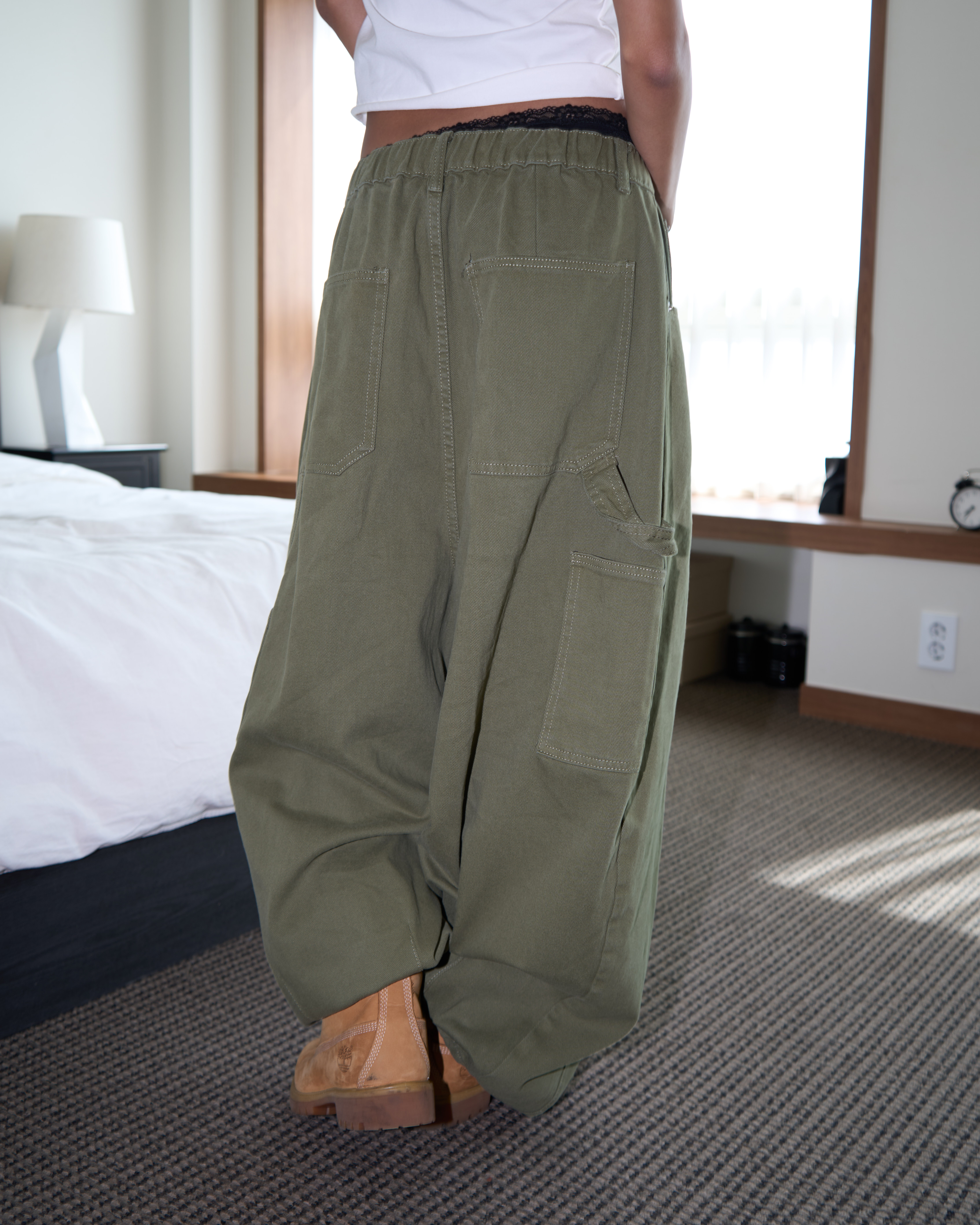 Sido Mega Wide Carpenter Cotton Pants(Unisex)