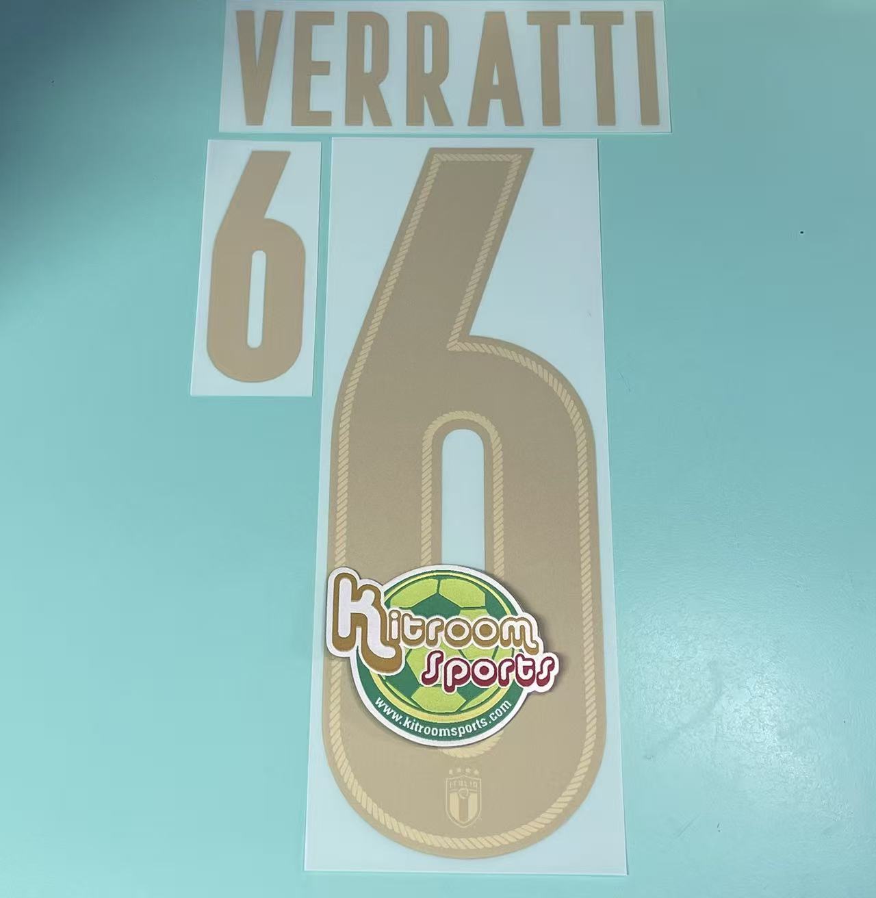 2020 Italy Home Nameset #6 VERRATTI