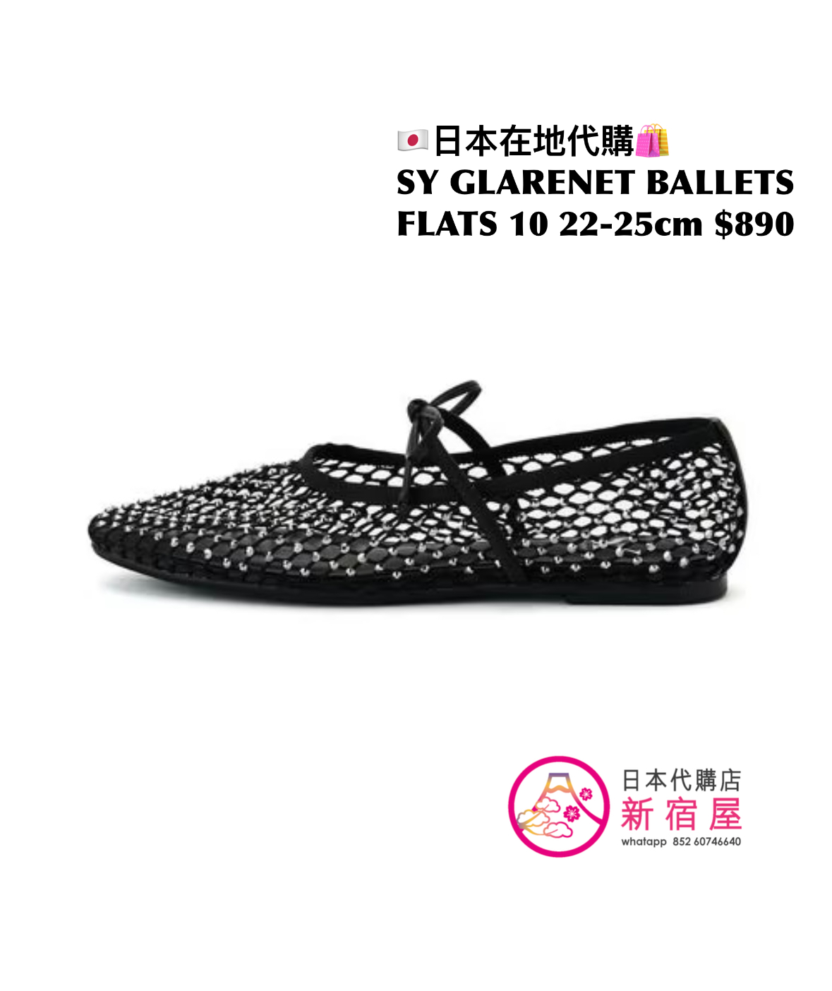 SY GLARENET BALLETS FLATS 10