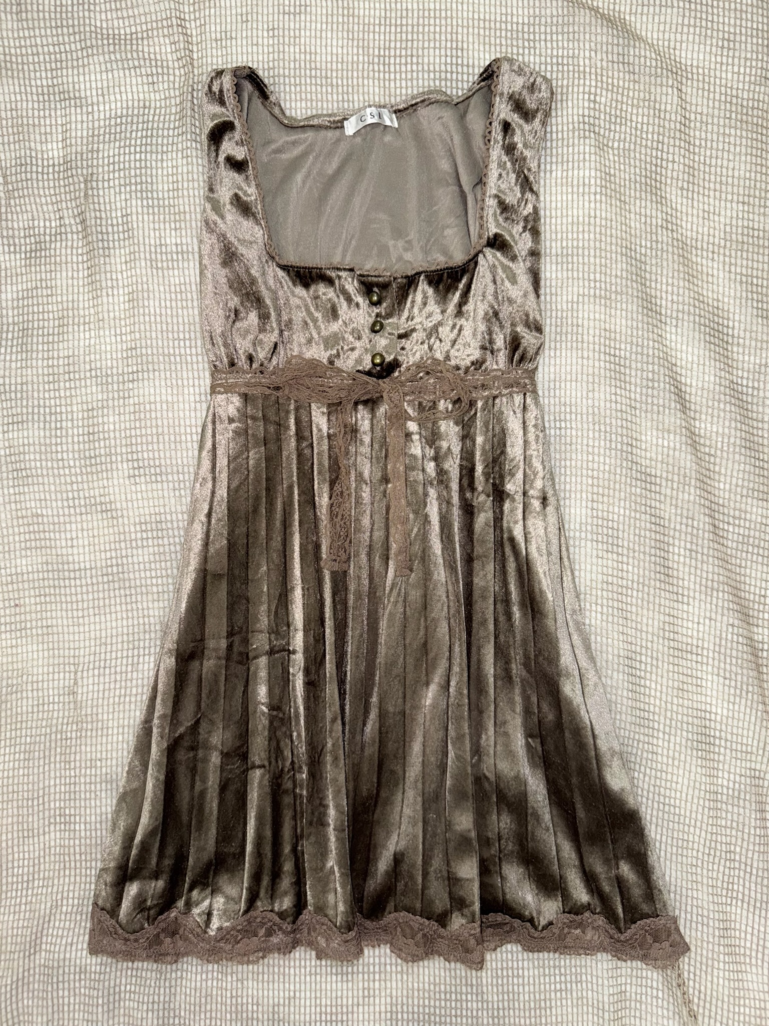 Whimsigoth Crushed Velvet Babydoll Top/ Dress