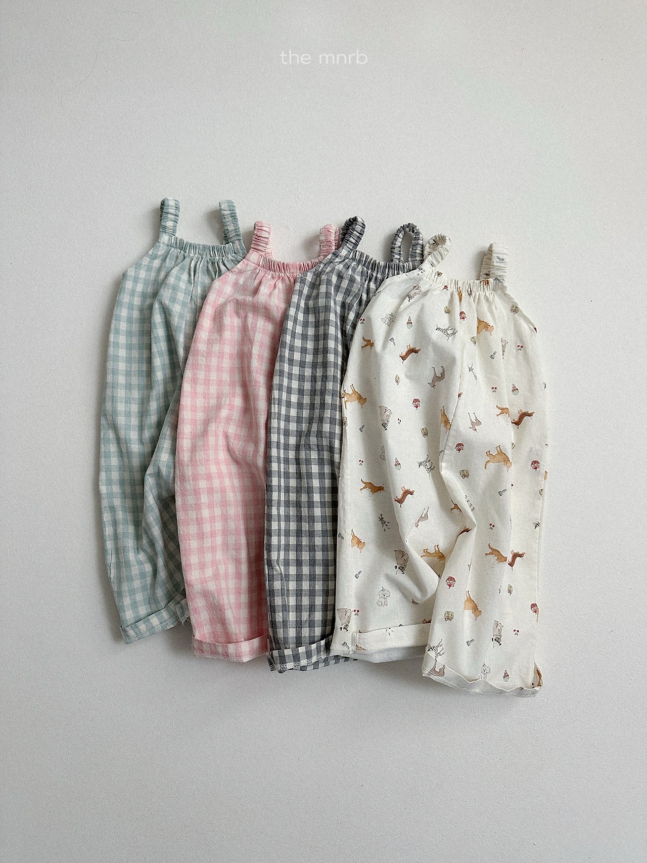 Minirobe | Check Jumsuit (Mint XL100-110)