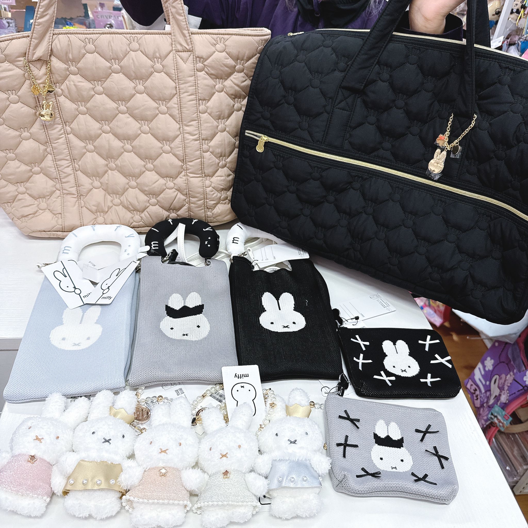 日本直送日本版MIIA原宿miffy限定公仔掛飾/斜孭袋/旅行喼袋