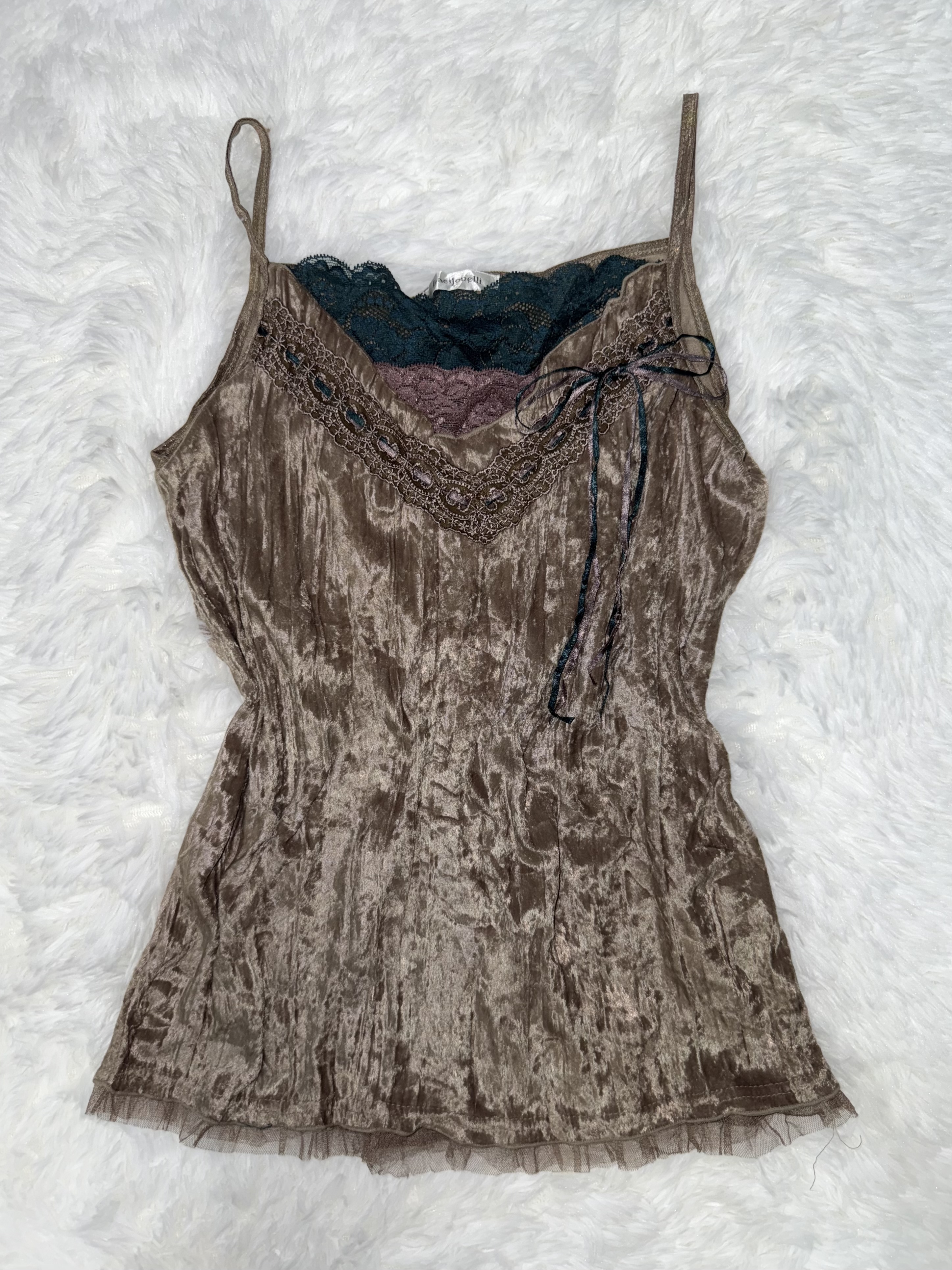 Fairy Vintage Brown Lace Camisole 