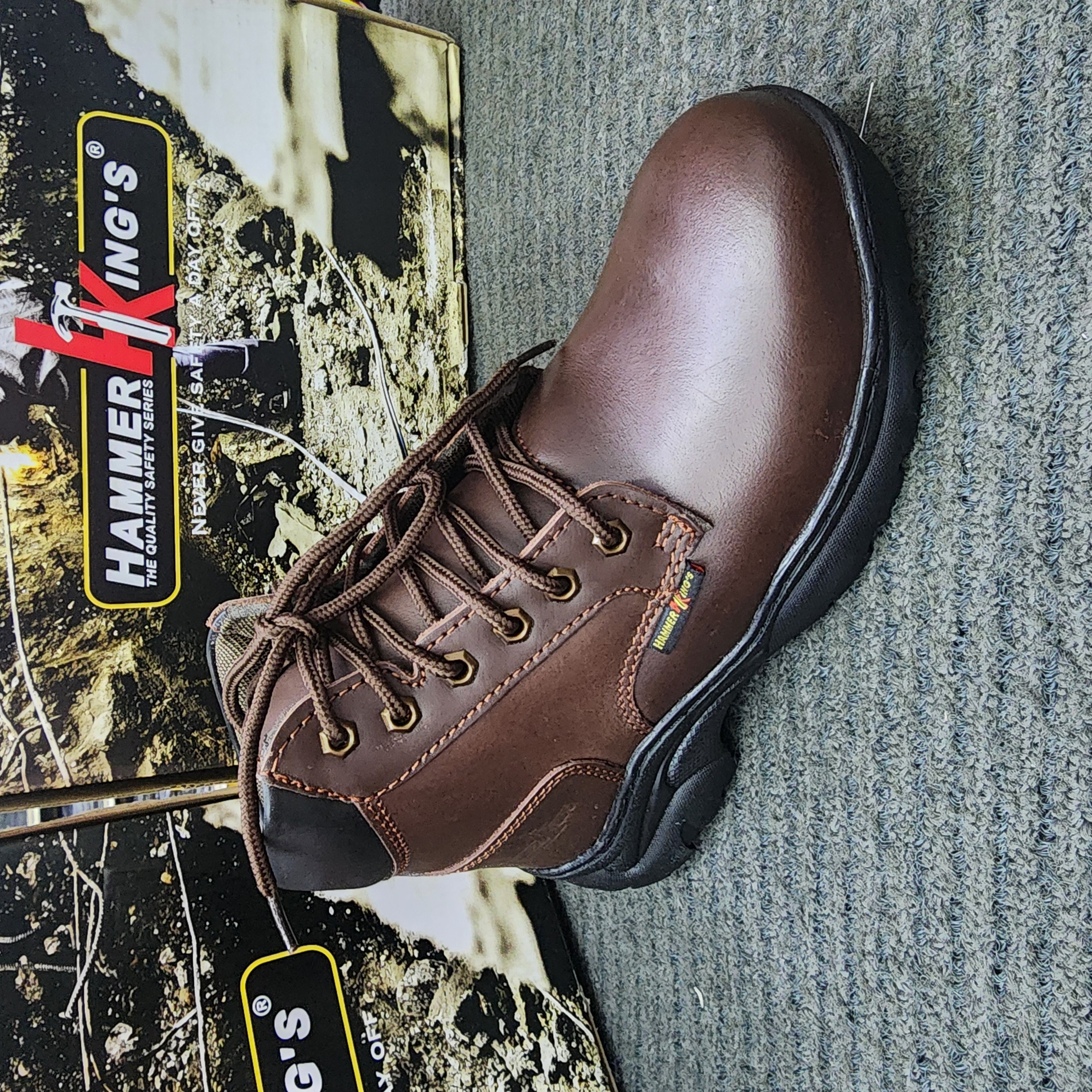 Hammer King Safety Shoes HK 13014 Steel Toe Cap Steel Mid Plate sole SIRIM and DOSH Approved Kasut Keselamatan