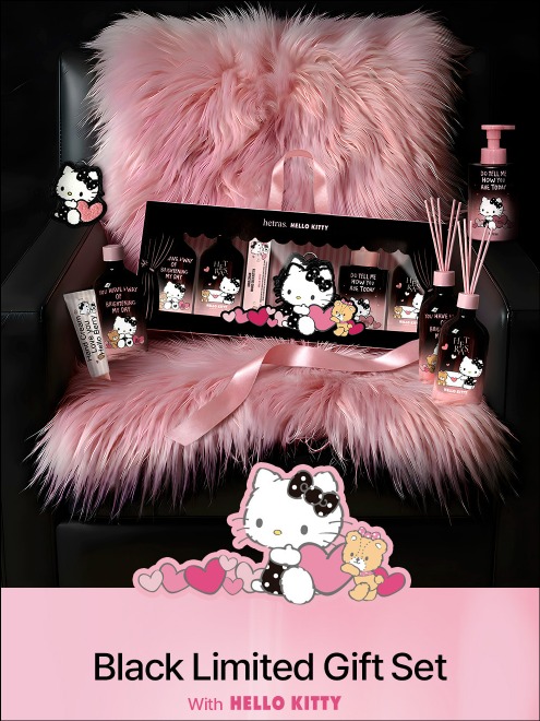 韓國限購限量🔥hetras. x Hello Kitty Black Limited Gift Set (現貨品)