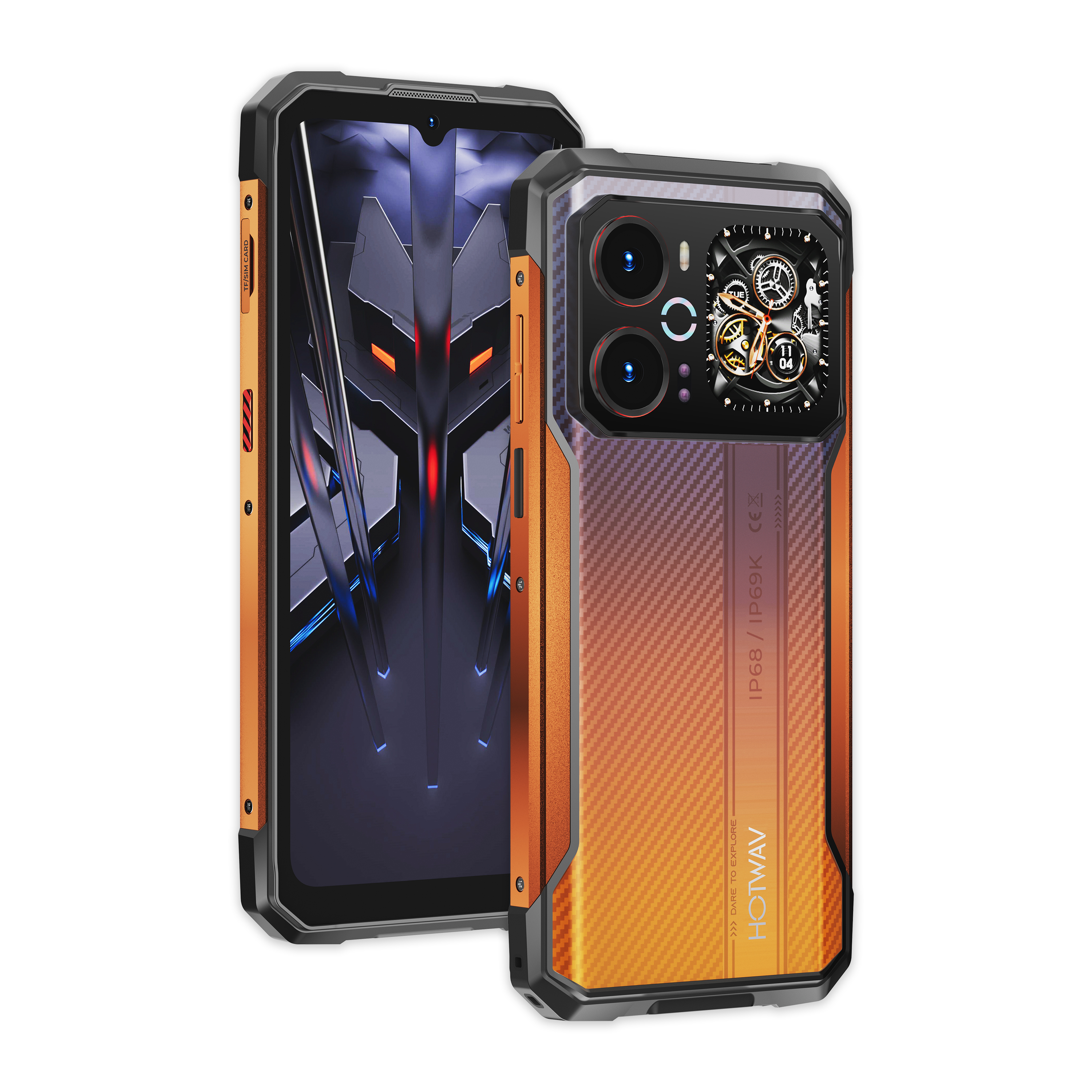HOTWAV Cyber 18 | 6.75吋 120Hz 6200mAh 夜視 多功能背屏 AI工具 三防手機 Rugged Phone