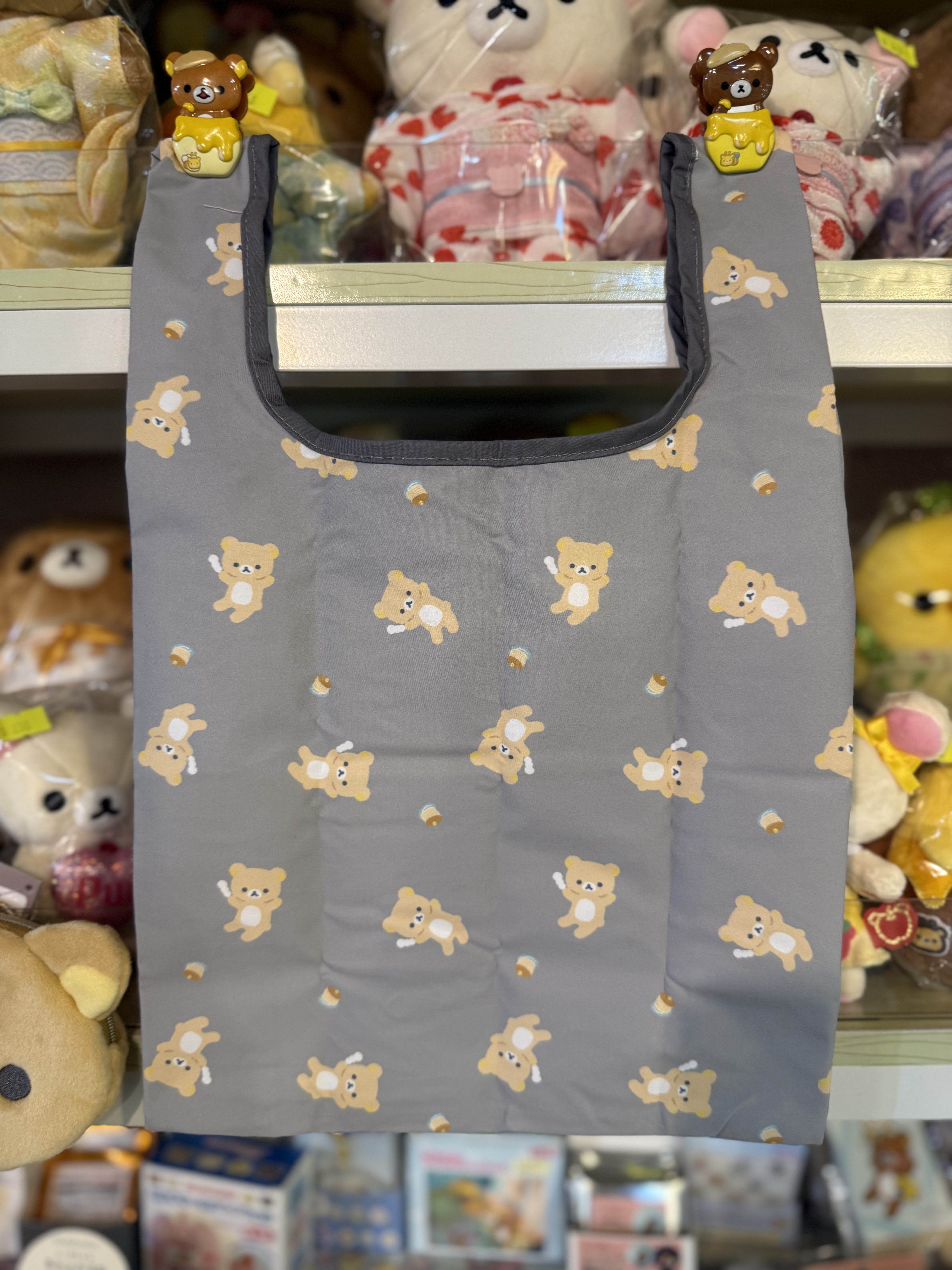 《現貨》全新rilakkuma 環保袋連頭型收納袋