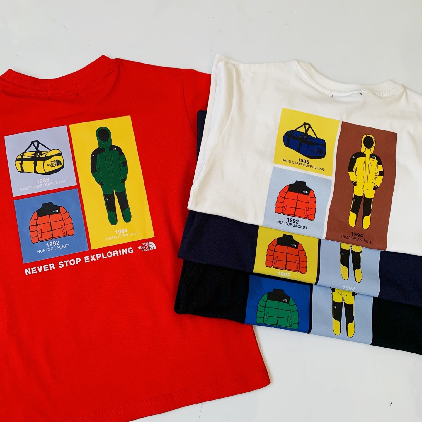The North Face 前後印花兒童款短袖Tee
