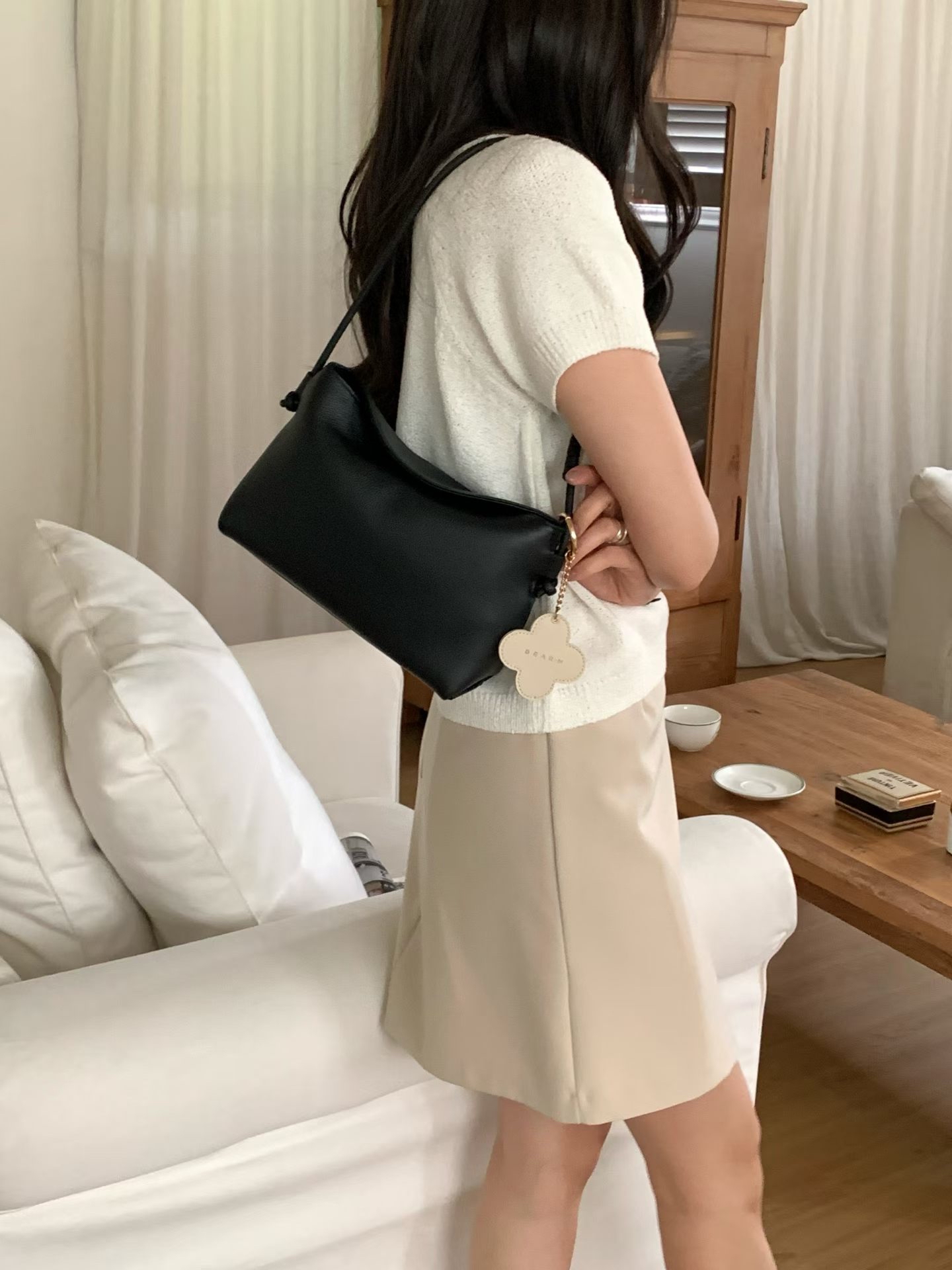 真皮餃子包