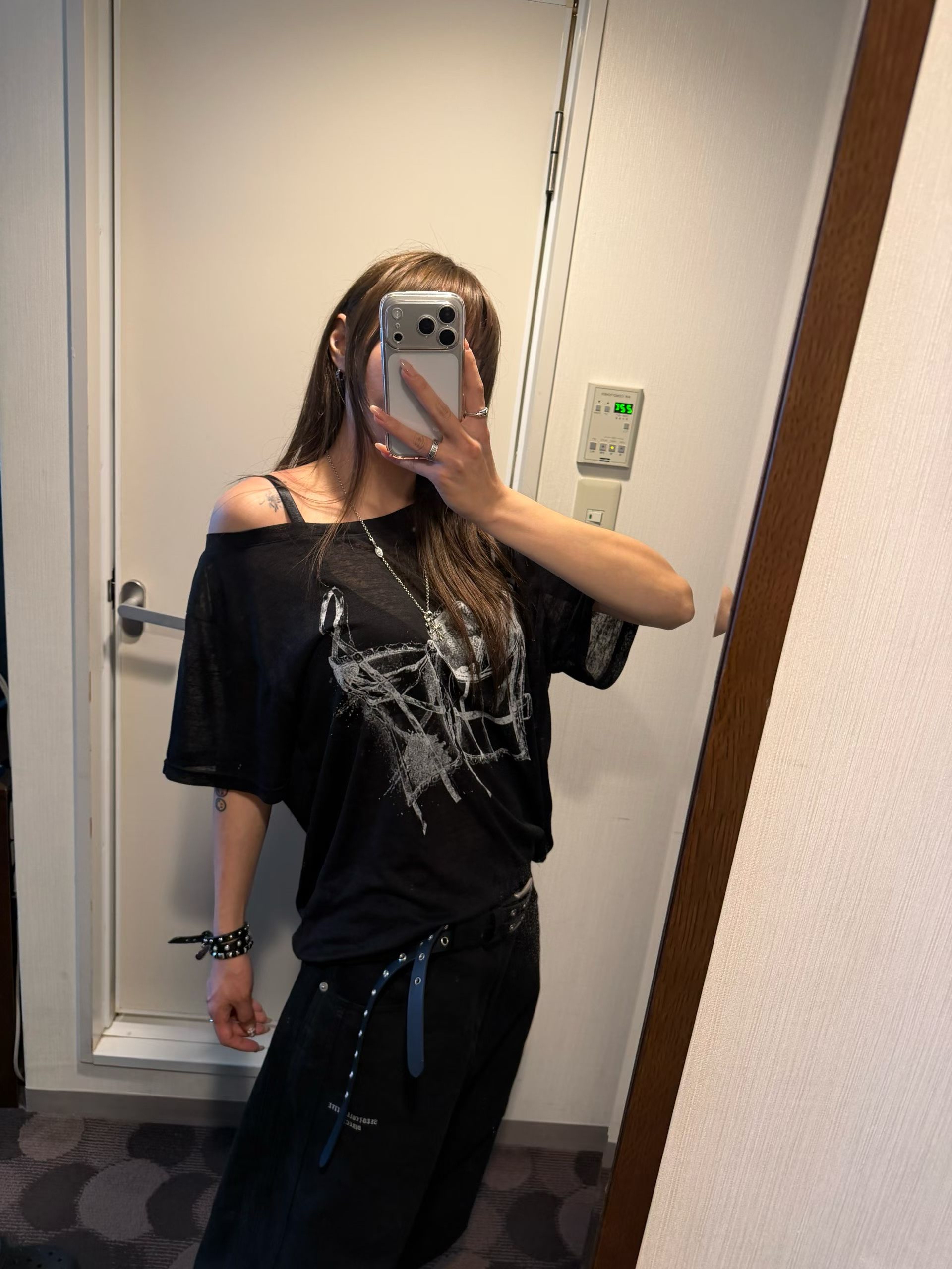 Sketch Graphic Sheer Tee