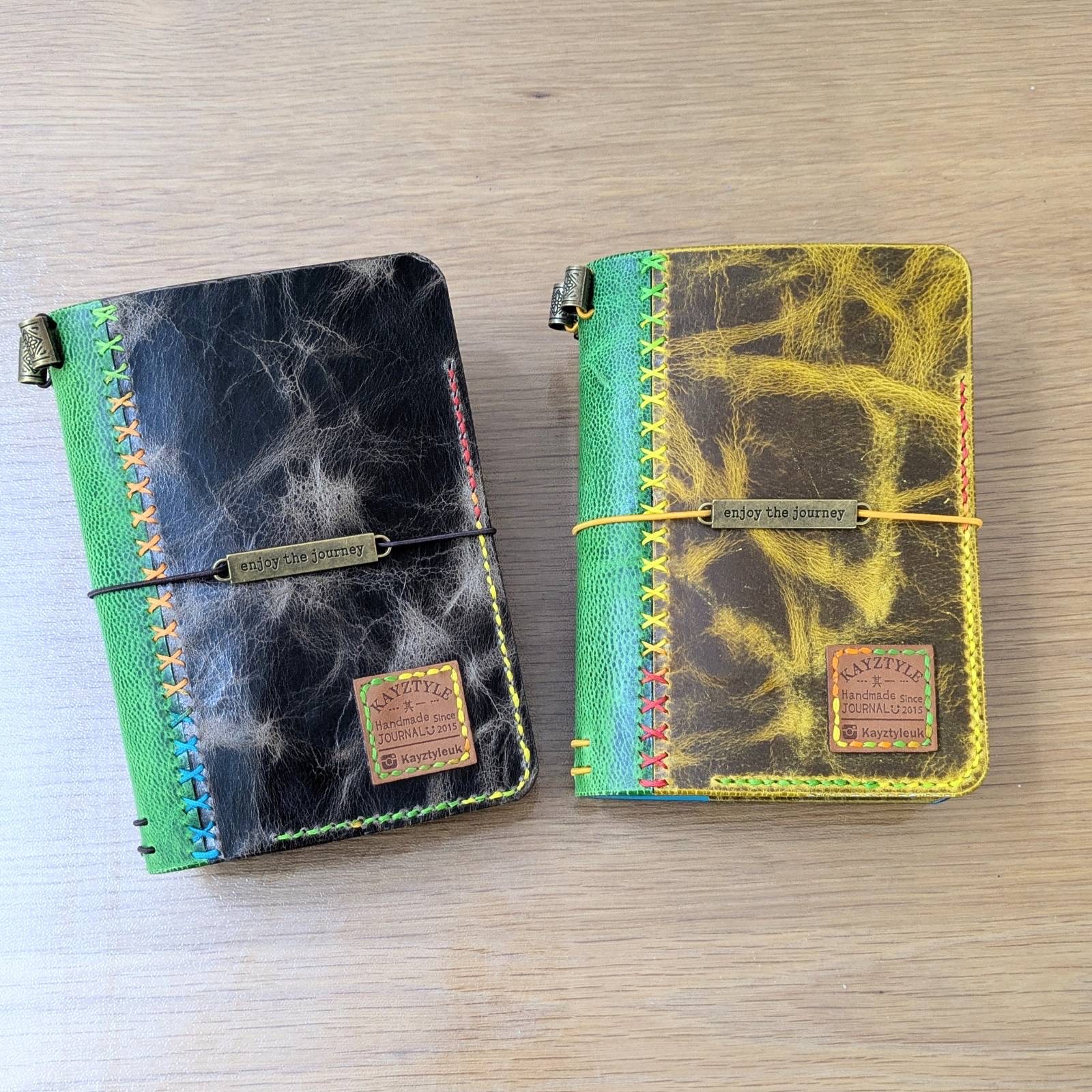 The Traveler’s Duo-Tone Hand-stitched Journal 