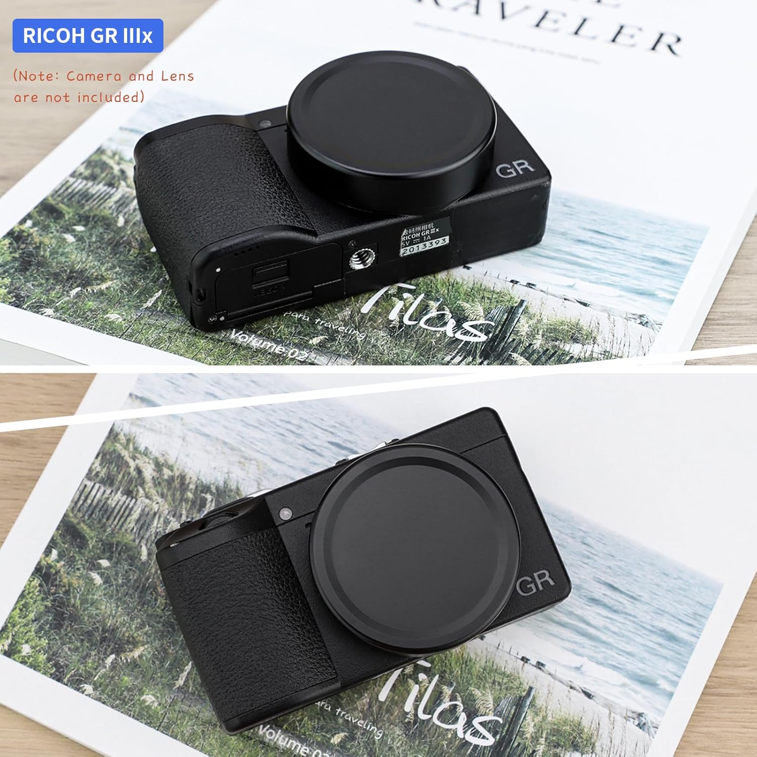 HAOGE Metal Front Lens Cap Cover For GR3 / GR3X 代用鏡頭蓋  (Cap-GR)