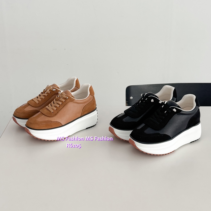 R6205 韓國🇰🇷真皮拼接Sneakers