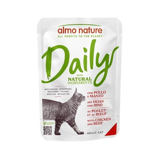 Almo Nature Daily Complete Food 雞肉+牛肉 主食鮮包 70gx30