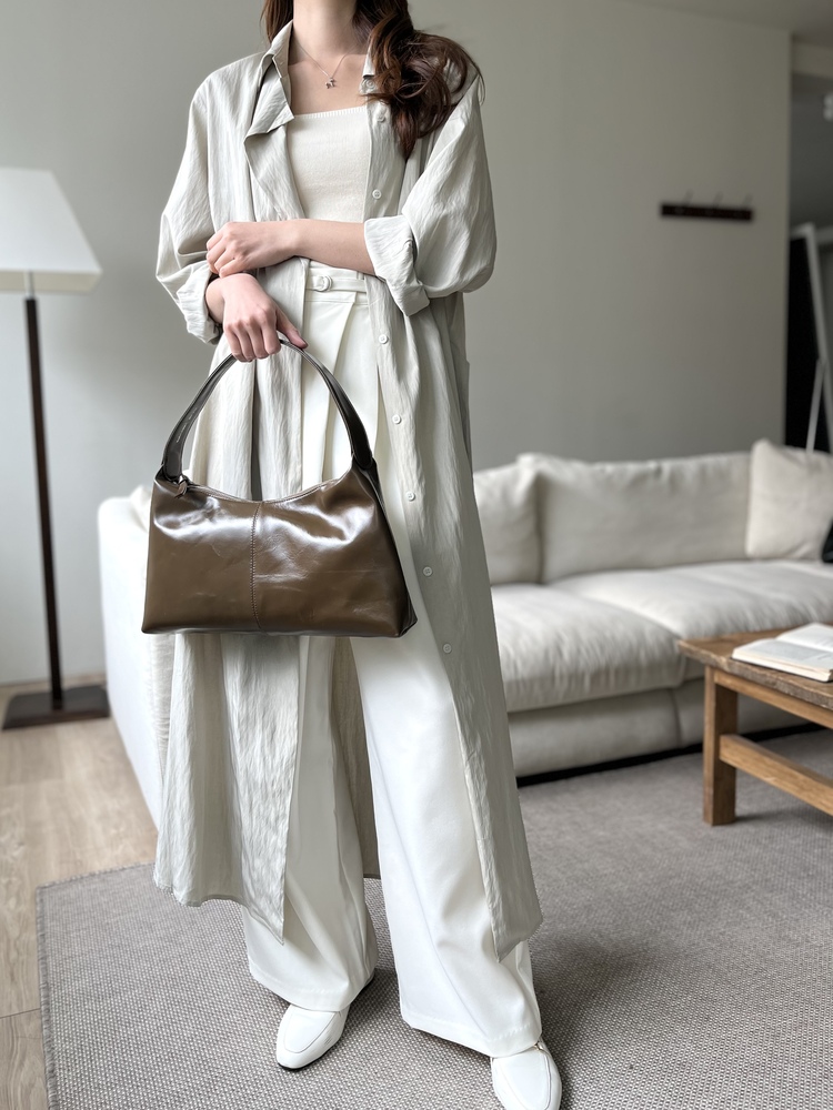 Asymmetric Wrap-Line Slacks (Ivory)