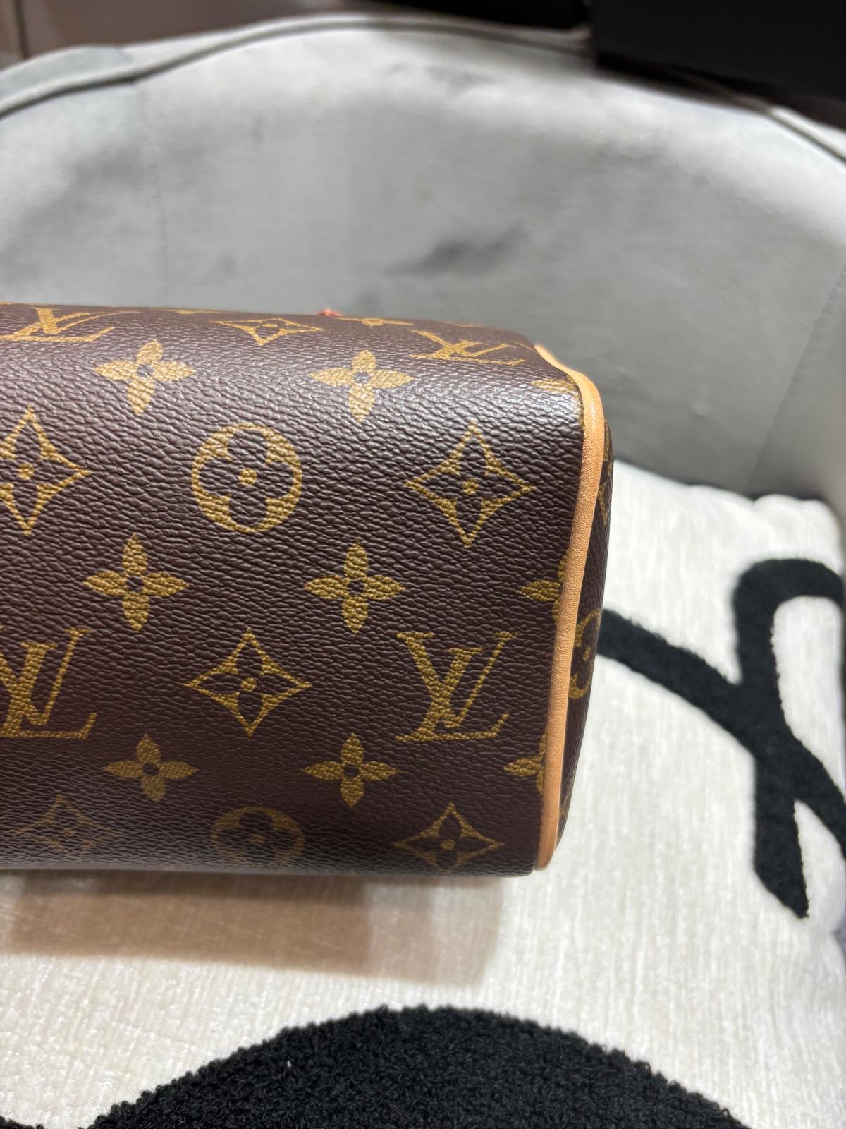 LV Speedy 20 Bandouliere Monogram M46234 100%Authentic, 95%New ✅key lock ✅Dust bag