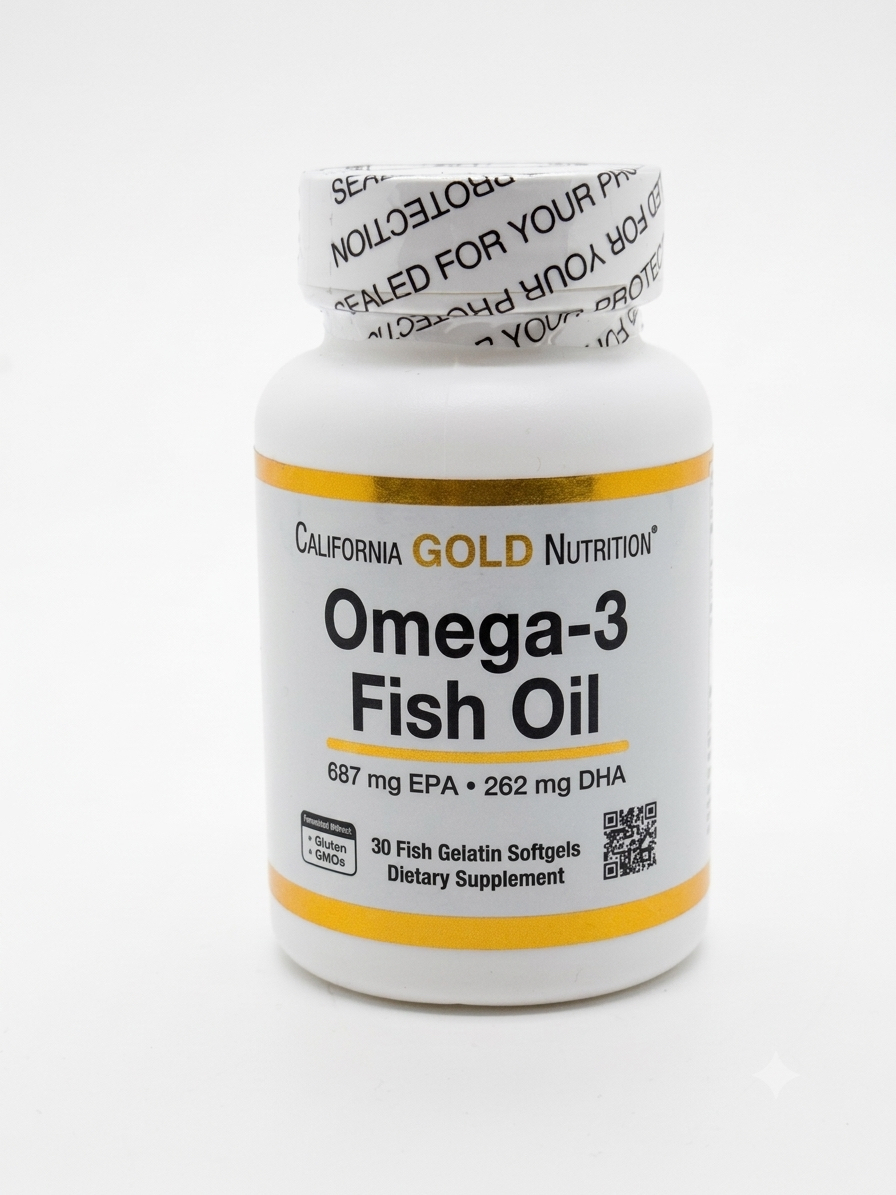 加州黃金營養 Omega-3 魚油軟膠囊