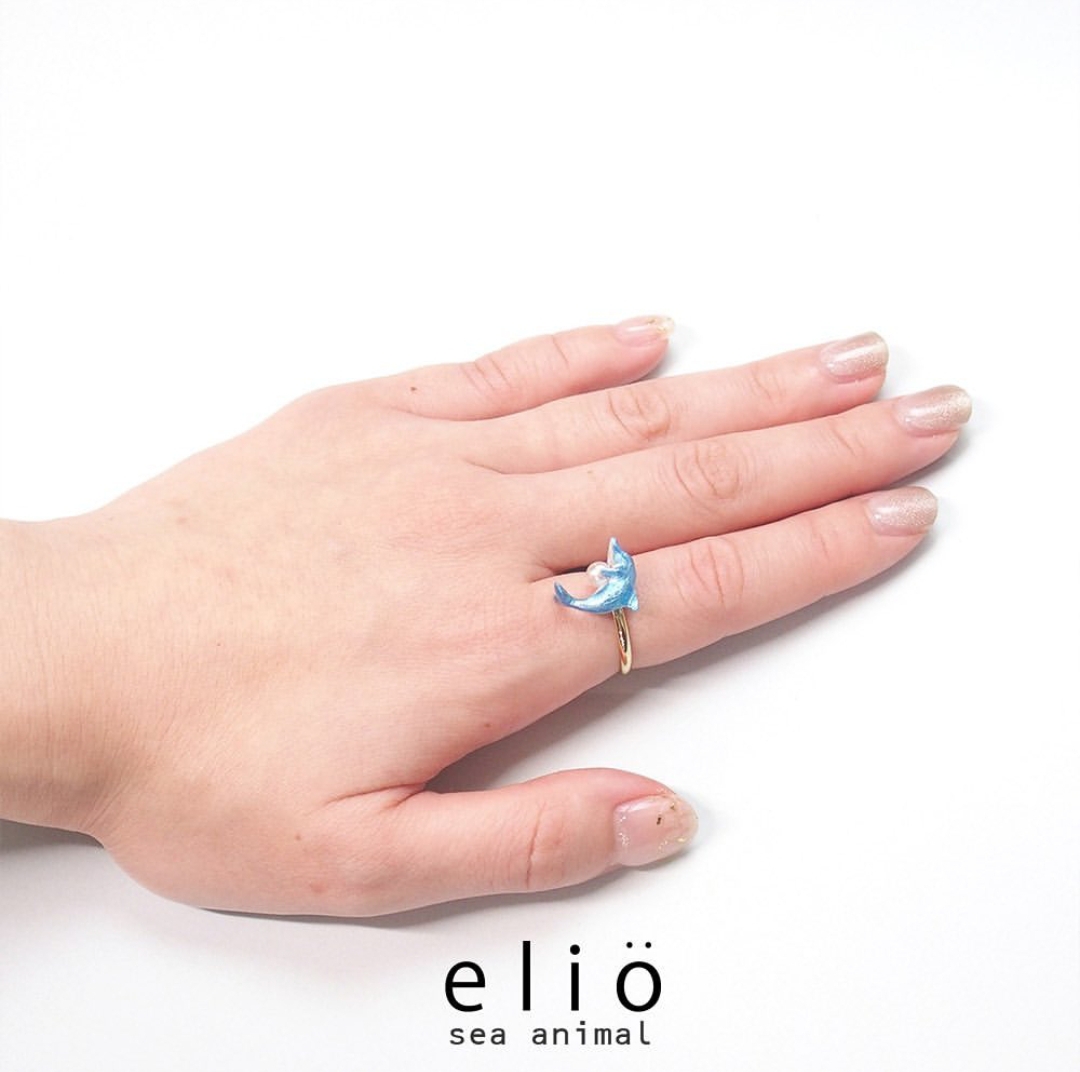 Elio海豚戒指Ael-028