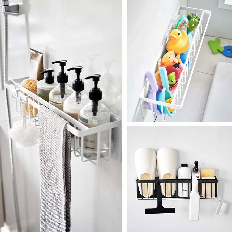 🔥🔥【日本直送《TOWER》磁吸浴室收納籃】