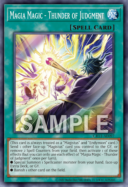 CR11-AE097 (SR)Magia Magic - Thunder of Judgment(聖魔 裁決之雷)