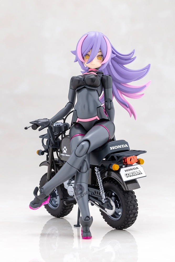 (預訂訂金 $100) (總價 $356) 壽屋 Kotobukiya Megami Device 女神裝置 PUNI MOFU RACING LANG with Honda Z50J Gorilla 模型 (KO08731) (行版) 