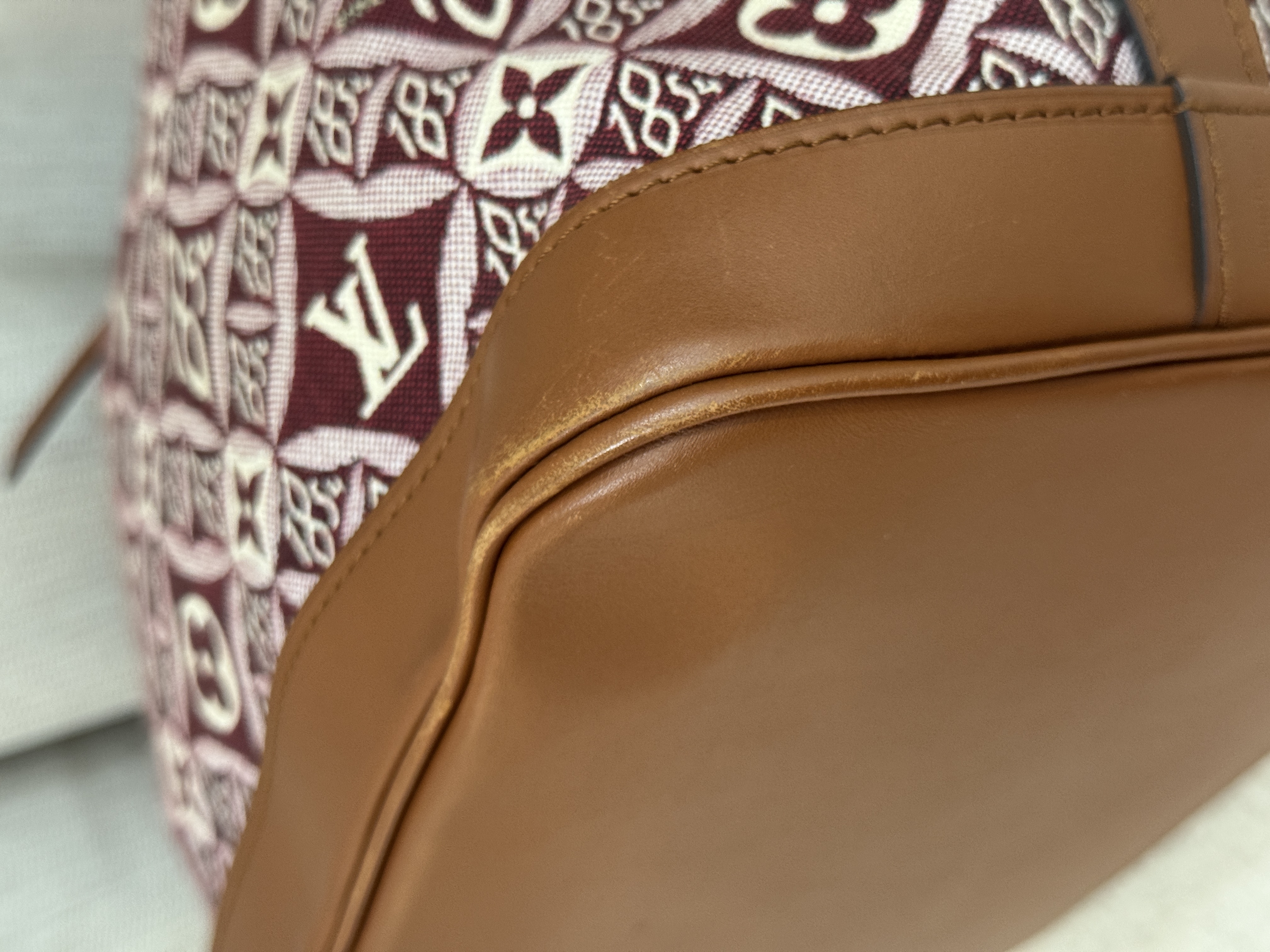 Pre-Owned Louis Vuitton Red Bucket Bag / Product Code : 26021606