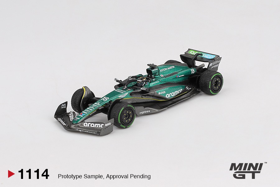 Mini GT 1/64 Aston Martin AMR24 #18 Lance Stroll 2024 F1 2024 Canadian GP - MGT01114-BL