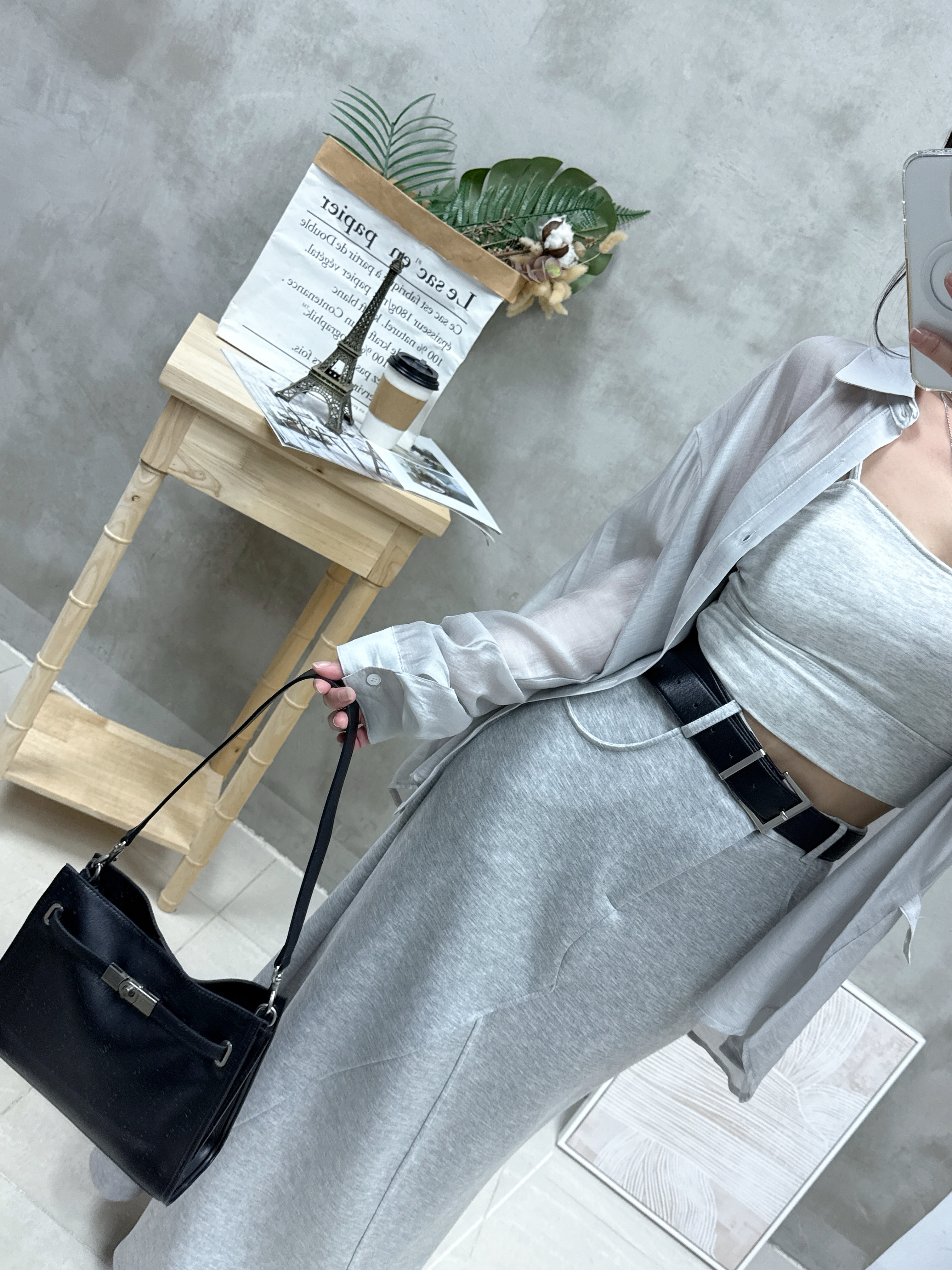 絲質側扣防曬恤衫