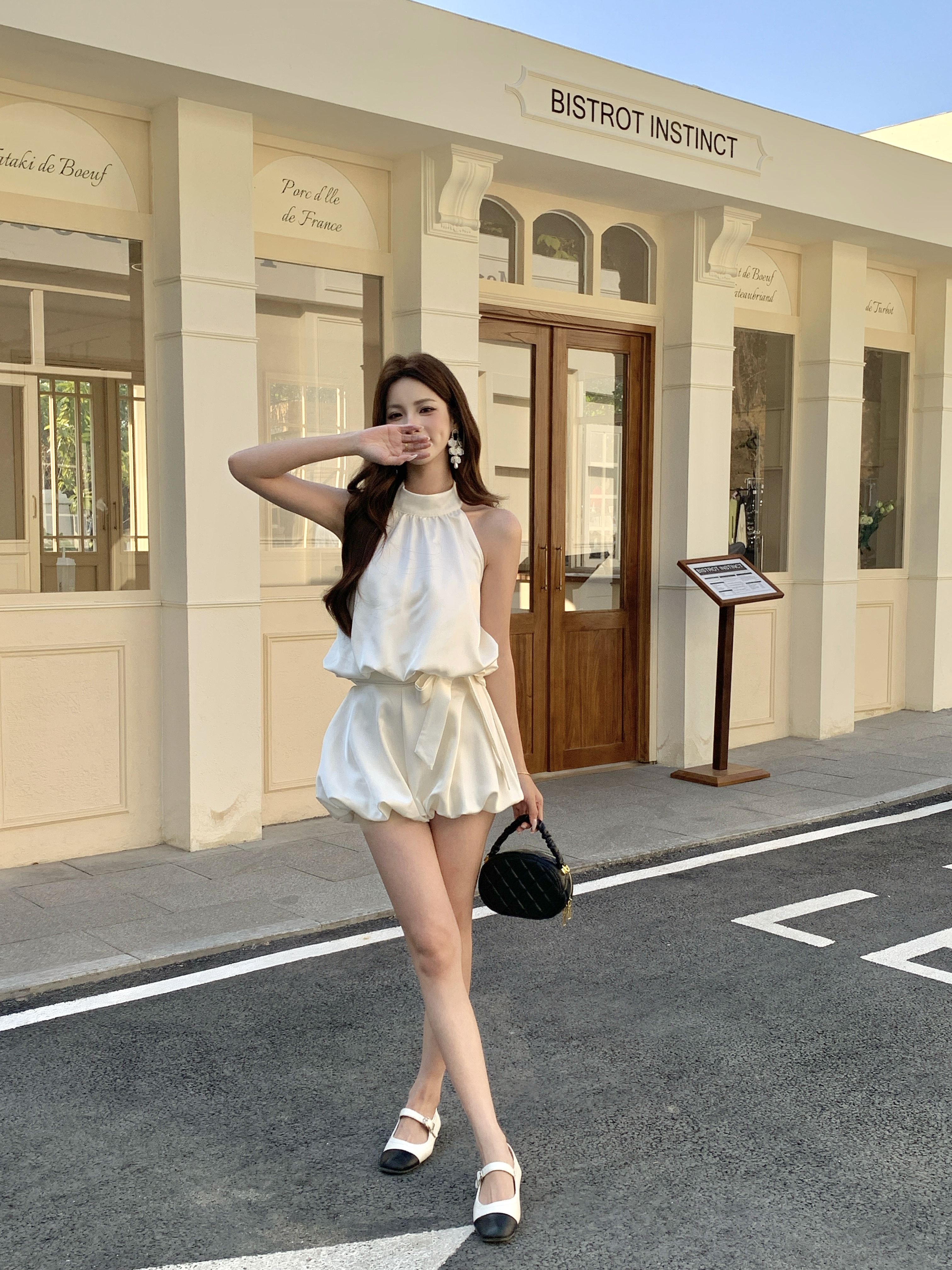 C21 新中式缎面套装