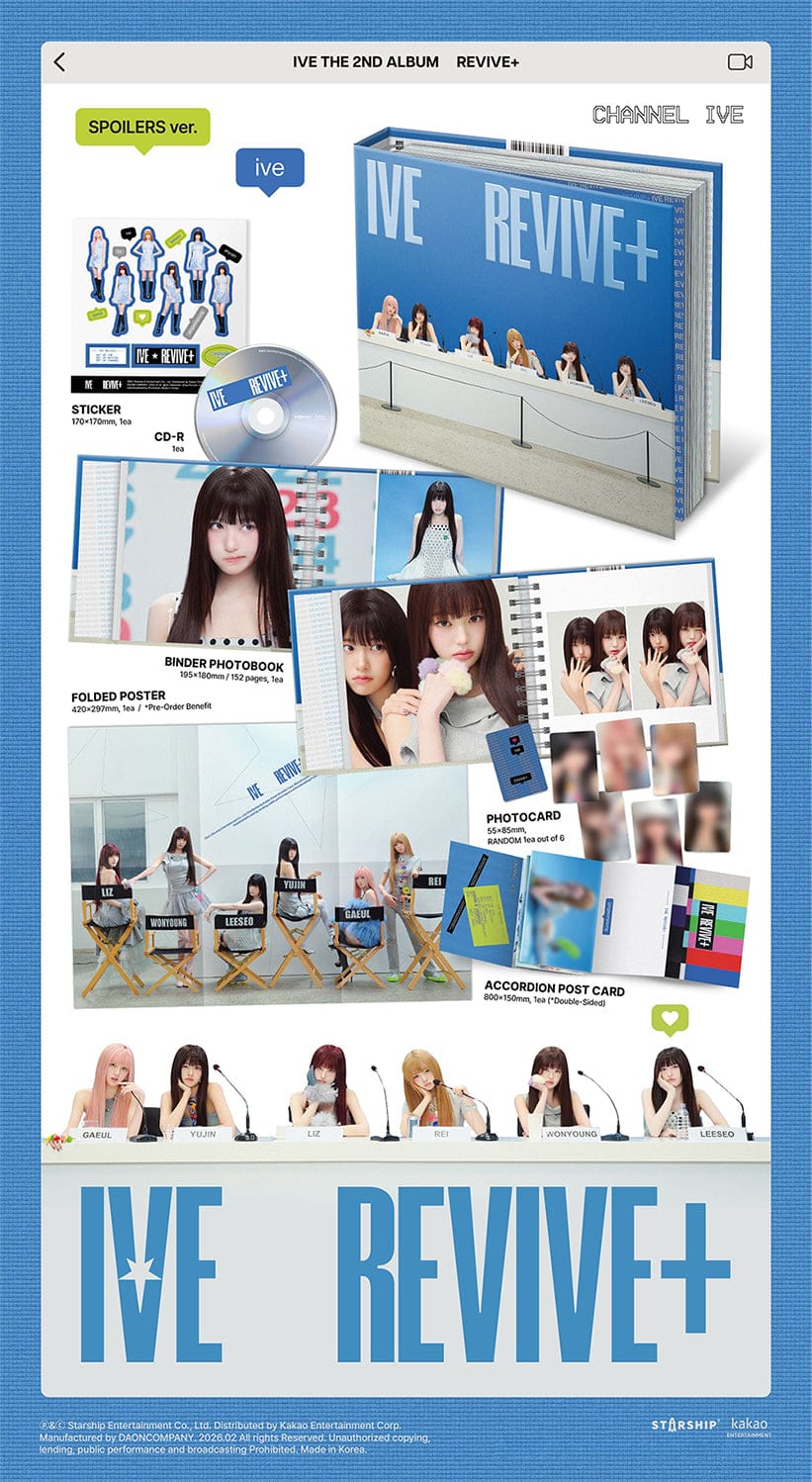 IVE - 2ND FULL ALBUM [REVIVE+] - SPOILERS VER.