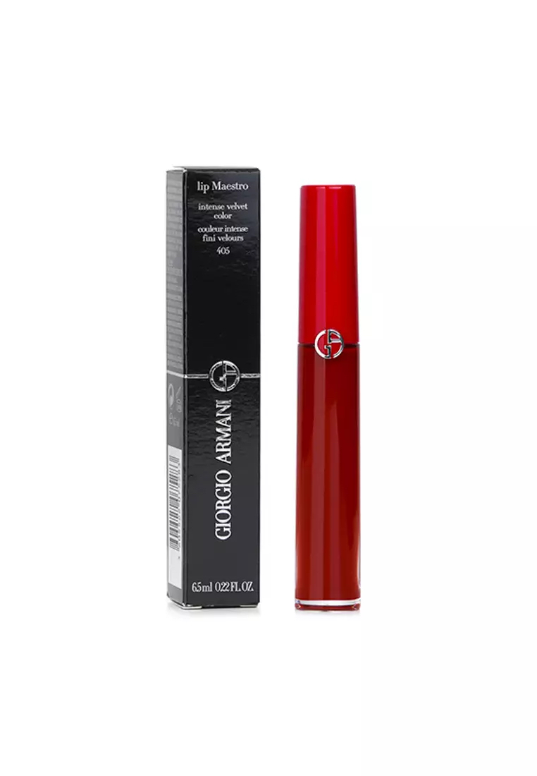 GIORGIO ARMANI - Lip Maestro Intense Velvet Color（液體唇膏）- # 405（蘇丹）6.5ml/0.22oz。