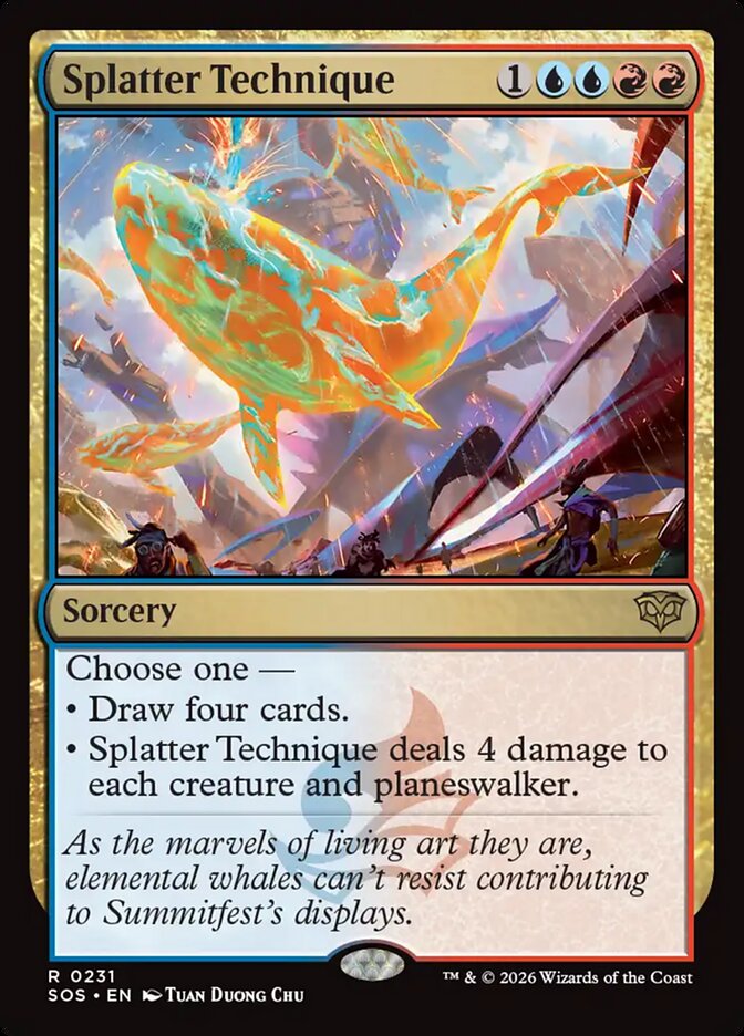 [EN] [Foil] Splatter Technique [SOS-231] R