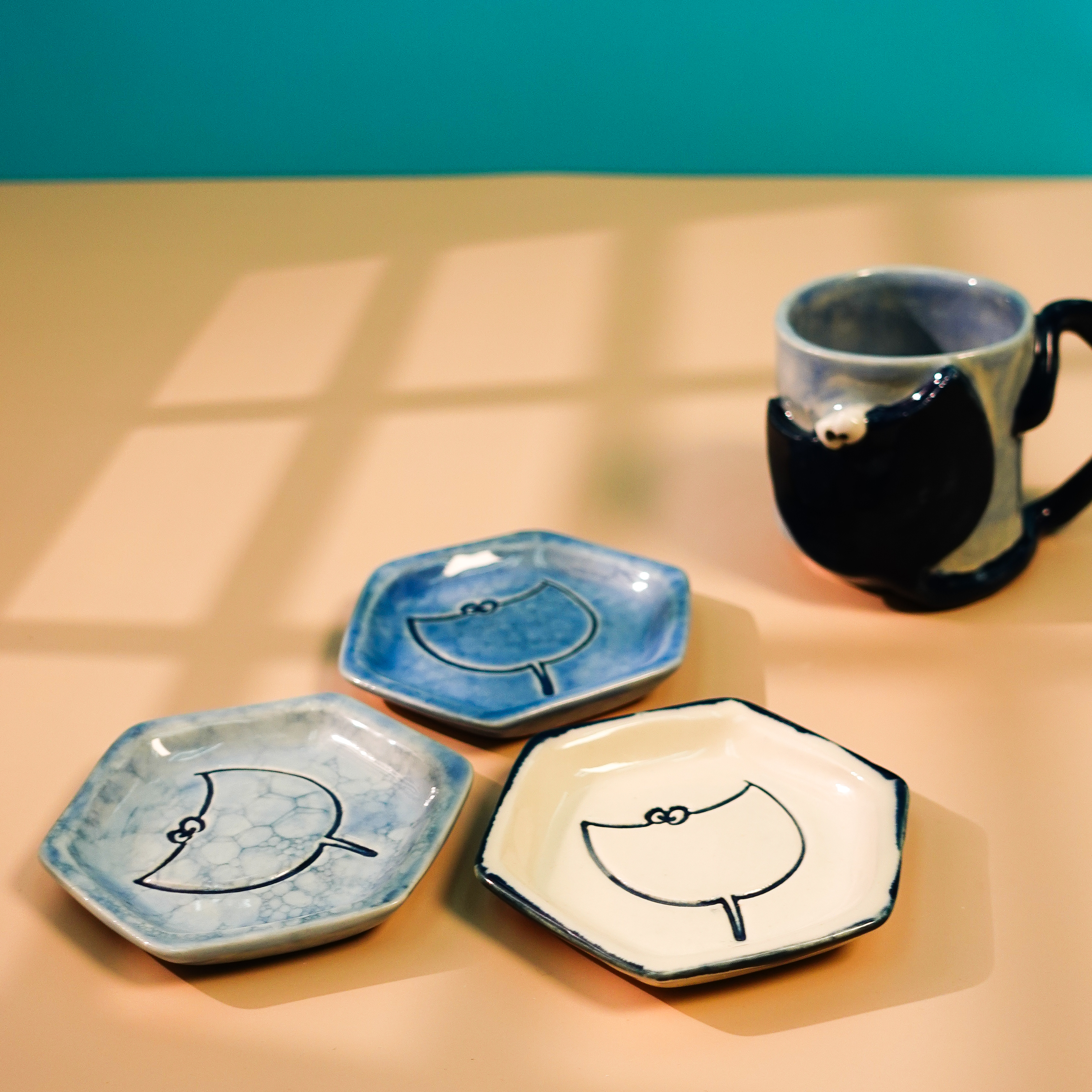 【魔鬼魚系列】魔鬼魚小碟套裝 (藍白) (MC-MR03)