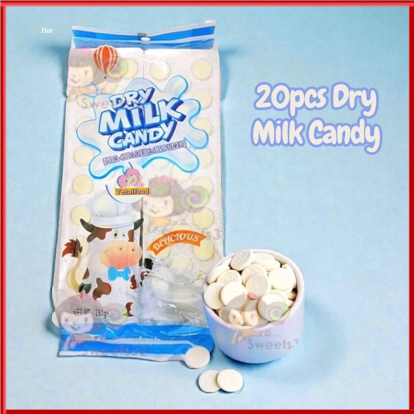 20pcs Baloon Brand Dry Milk Candy (260g) gula susu tablet candy