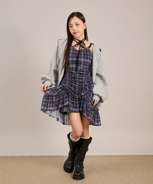 Lace抽繩吊帶外搭【JOT003】