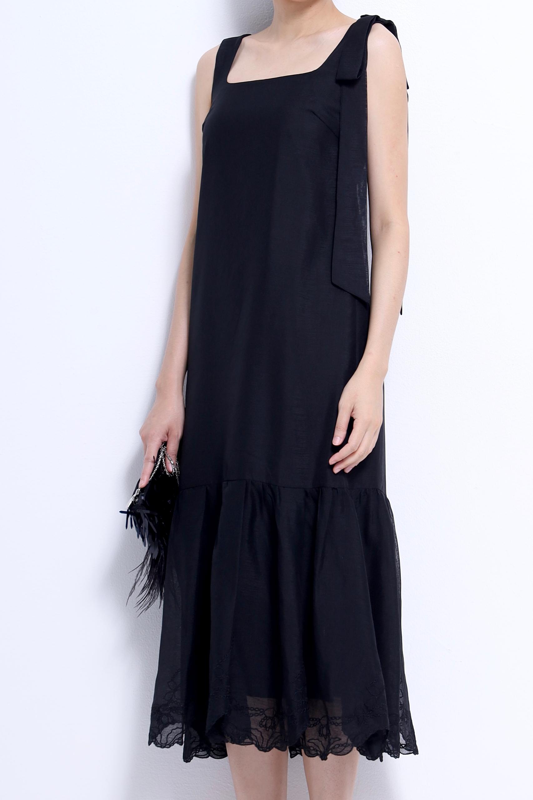 CD2152 PHEONY MESH ORGANZA EMBD DRESS
