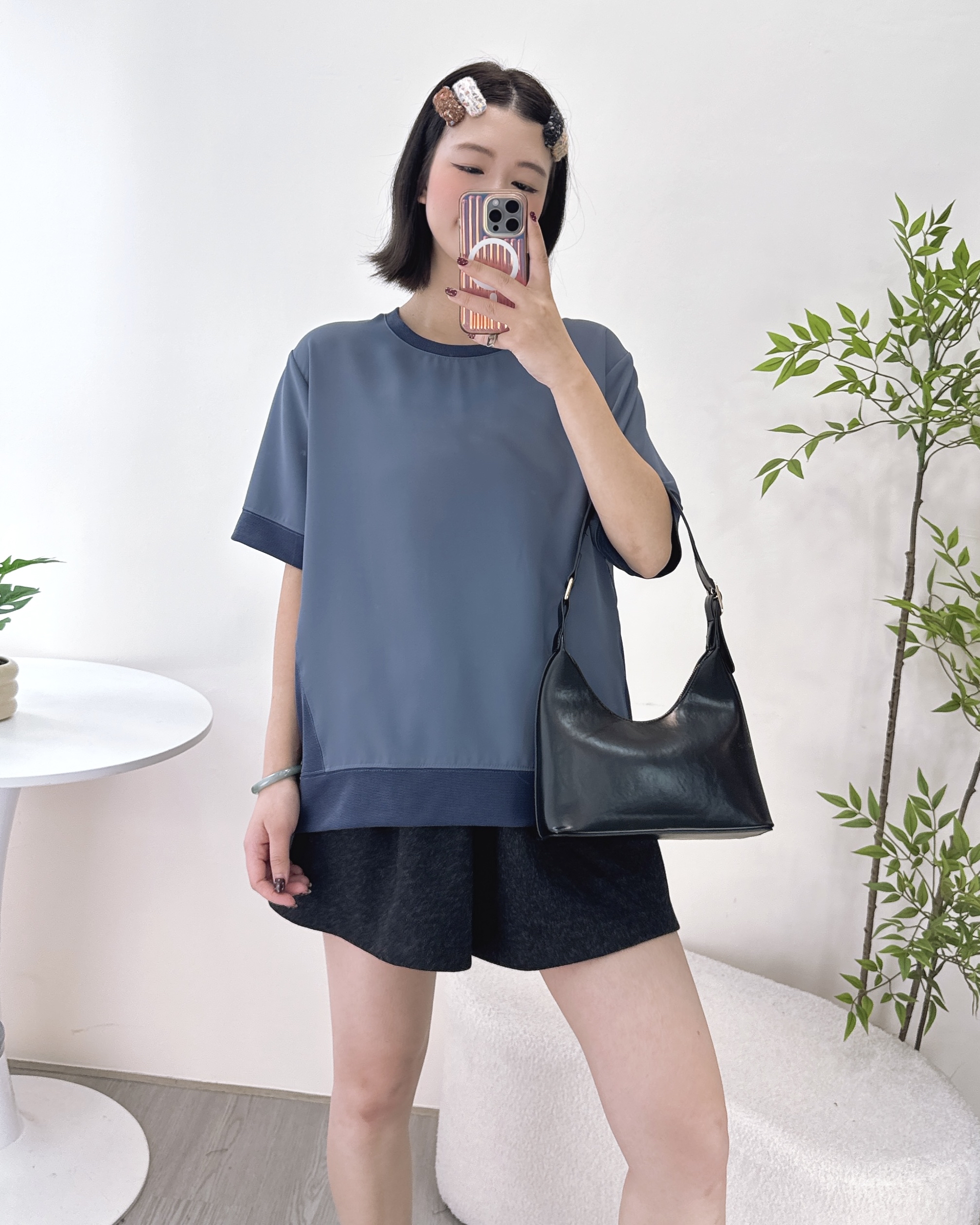 長青高質滑嘟嘟雪紡上衣 2色