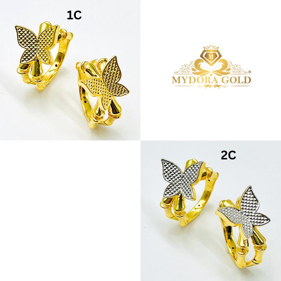 MYDORA Cincin Bamboo Butterfly Aurelia (5G) l EMAS 916/22K