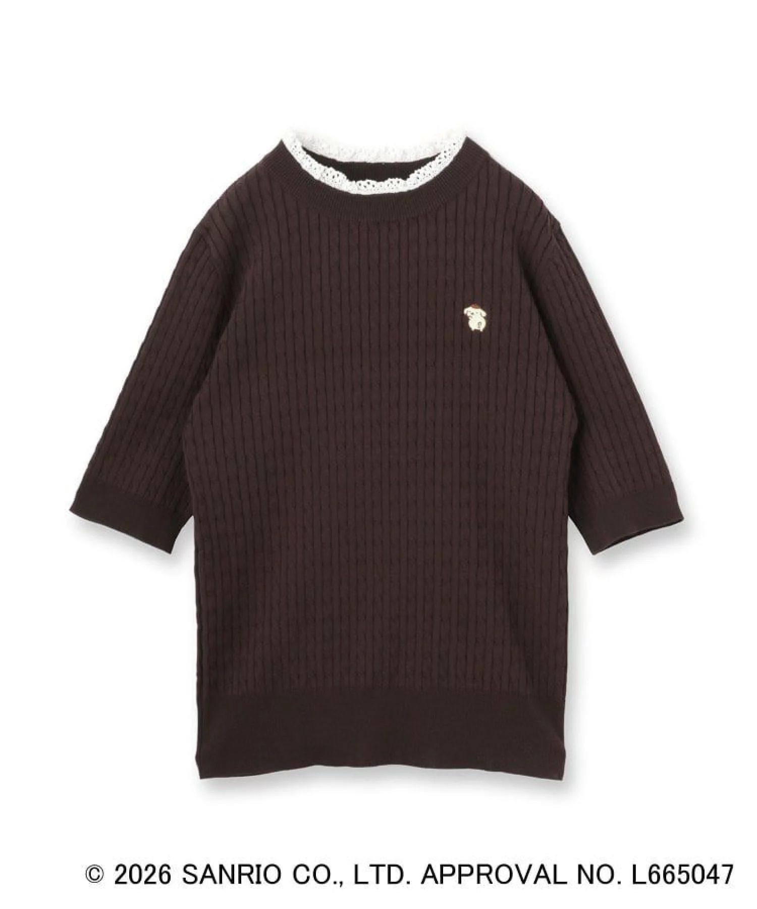 日本預訂📍日本index x 布甸狗30週年系列 - 荷葉邊針織上衣 不包郵