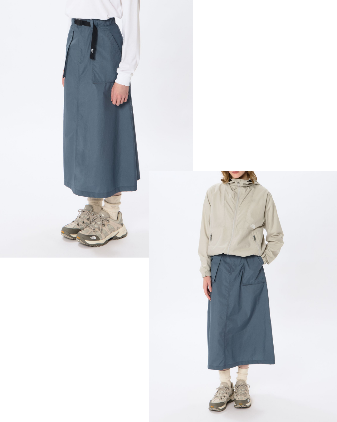 日本代購【 2026新商品 日本直送 The North Face 輕身 防潑水 尼龍長裙 Water‑Repellent Lightweight Nylon Long Skirt 】