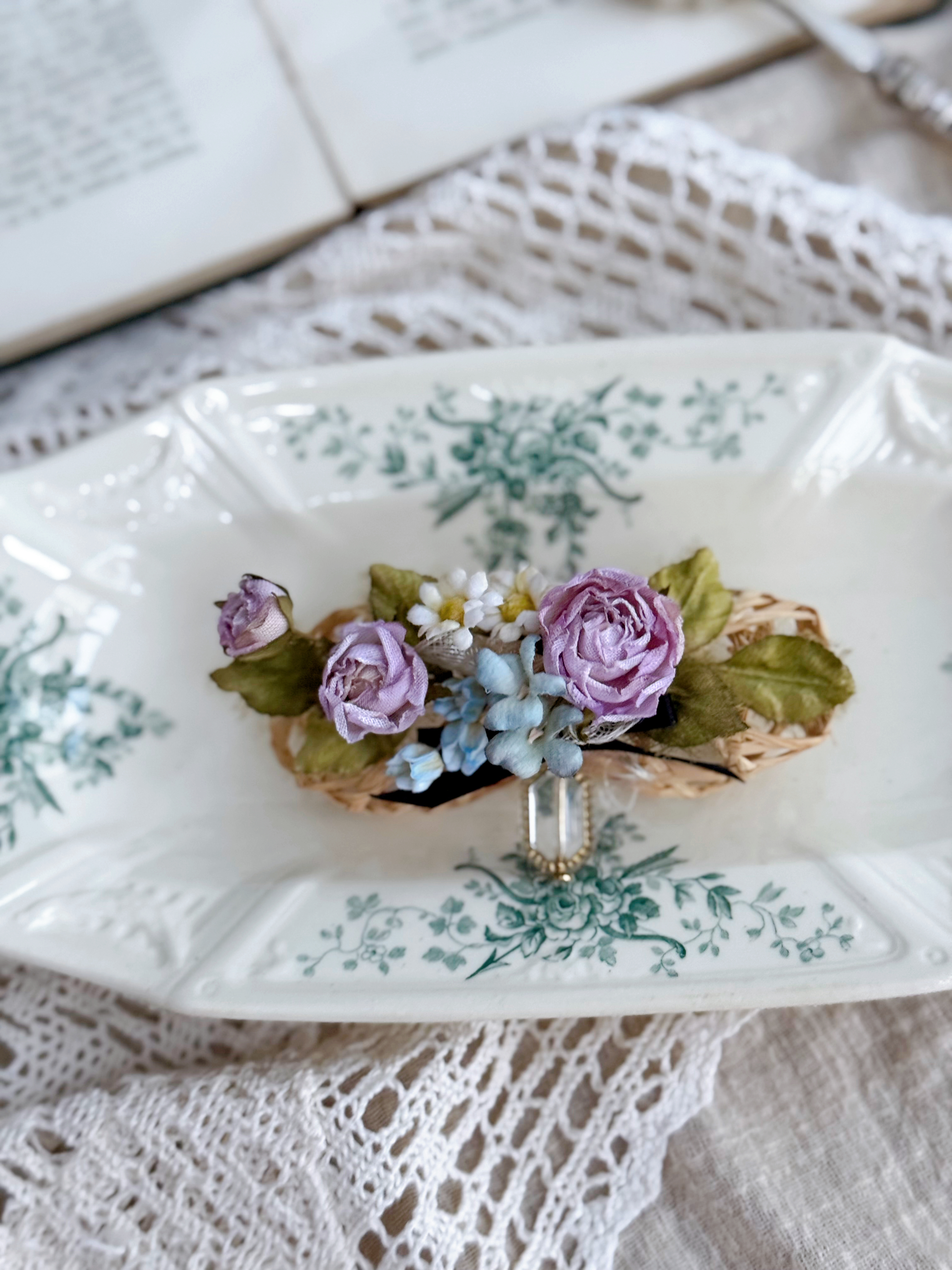 夏日玫瑰兩用飾物