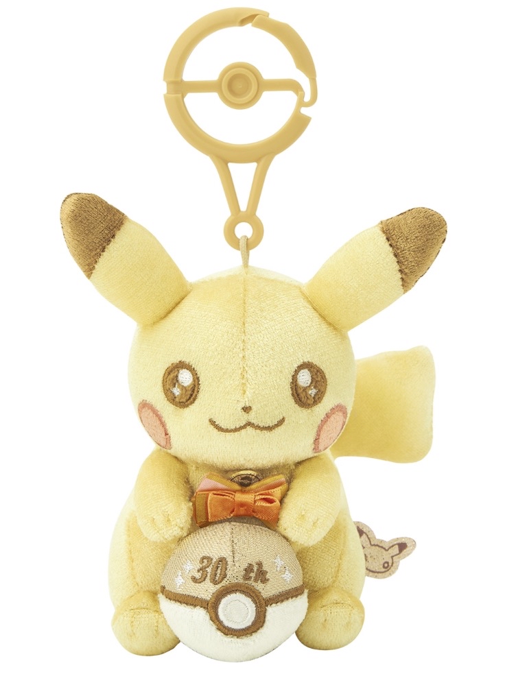 🌸 【預訂】Pikachu 金版30週年公仔掛飾-Pikachu 30週年